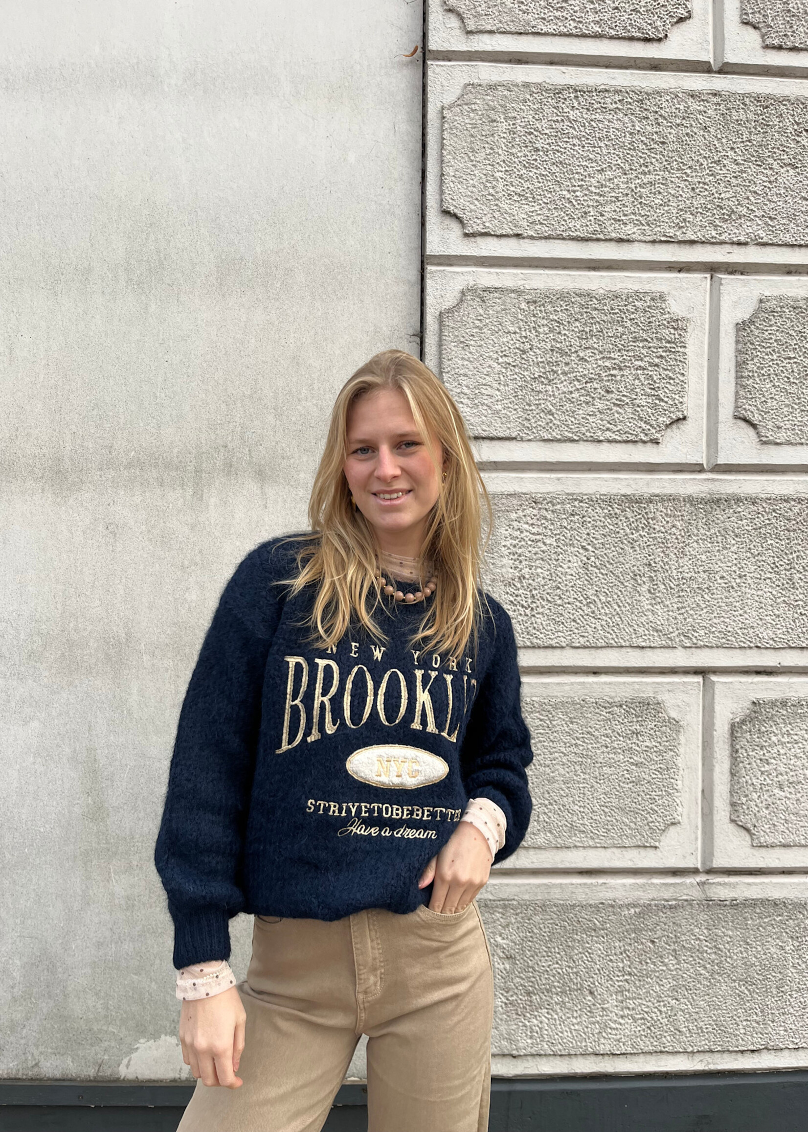 Flo Boutique Trui Brooklynn Blue