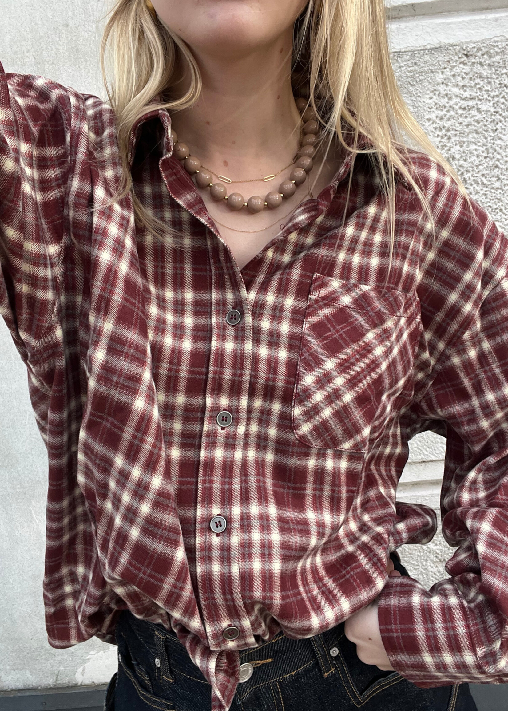 Flo Boutique Blouse Kath Red