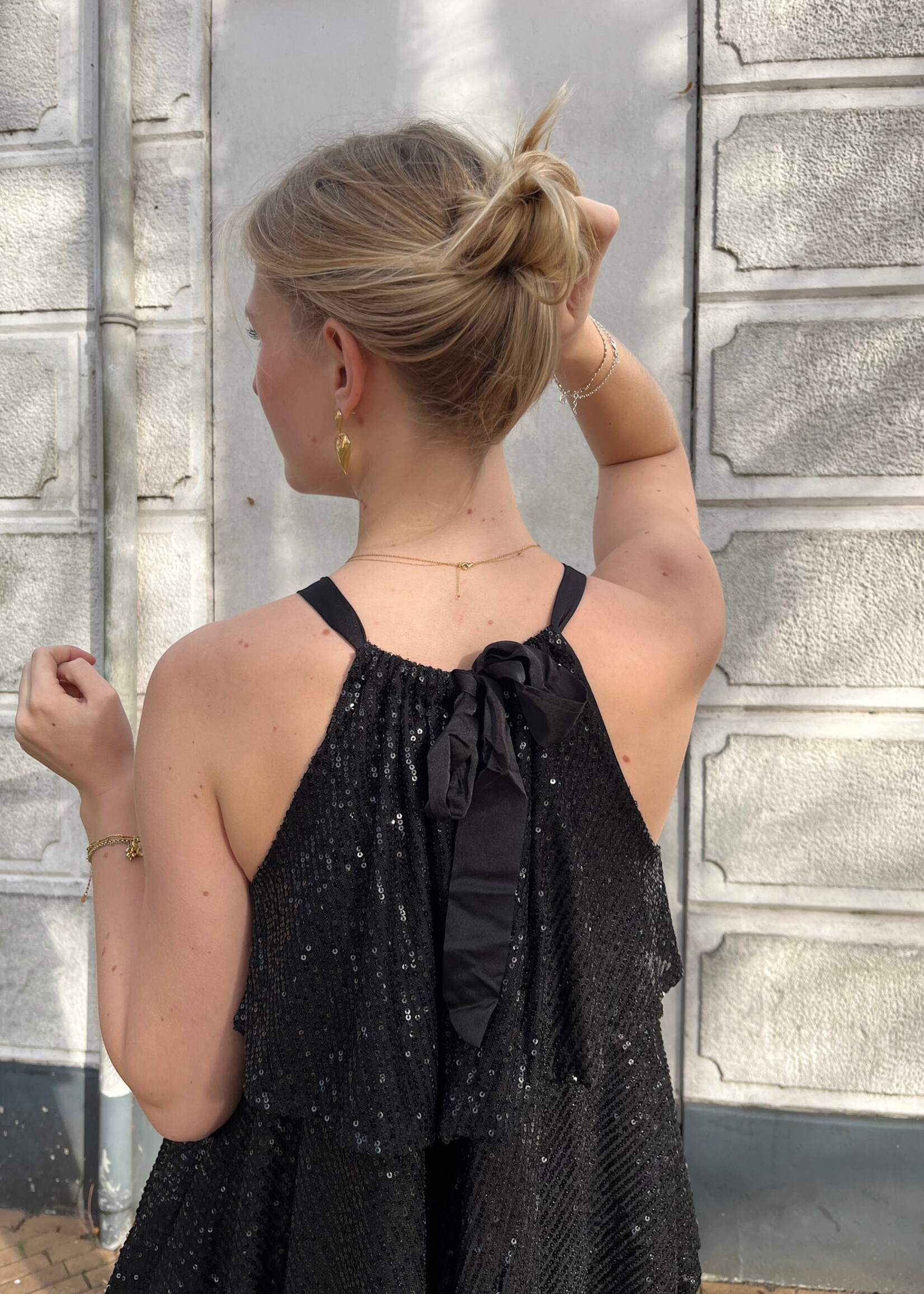 Flo Boutique Jurk Shirma Black