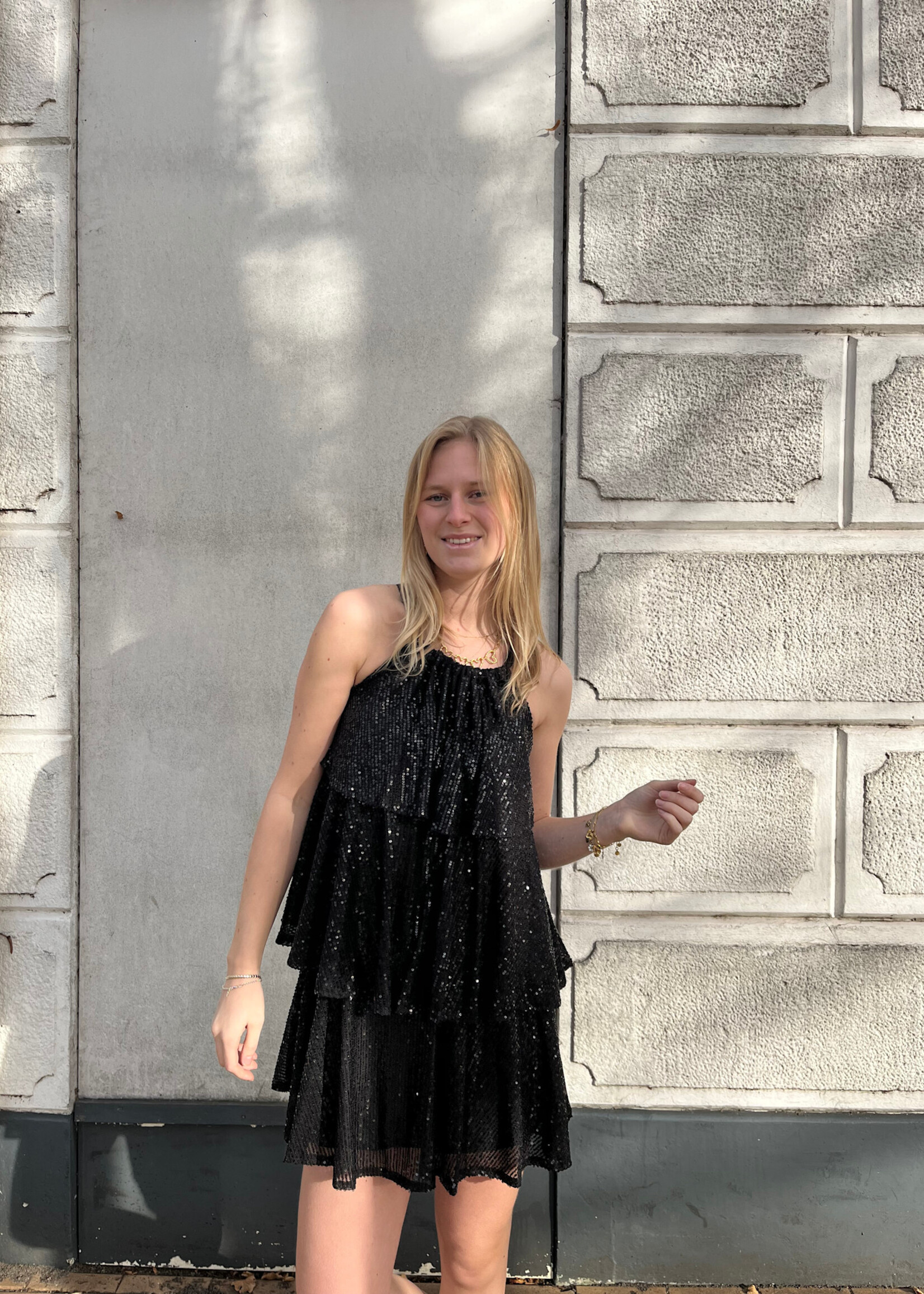 Flo Boutique Jurk Shirma Black