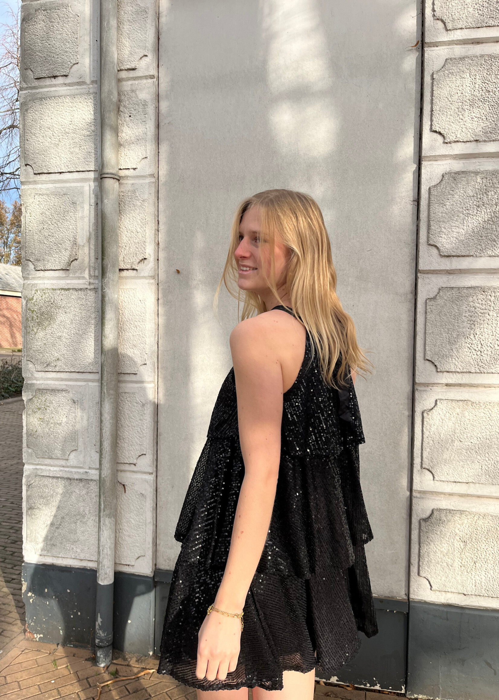 Flo Boutique Jurk Shirma Black