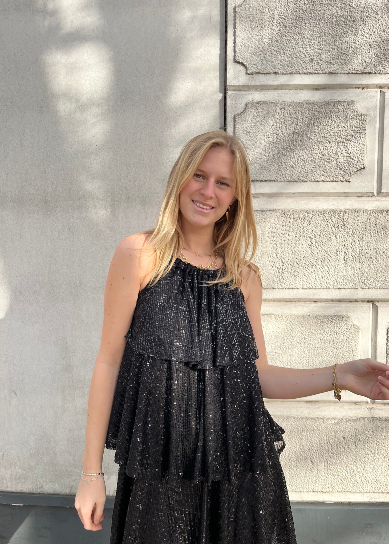 Flo Boutique Jurk Shirma Black