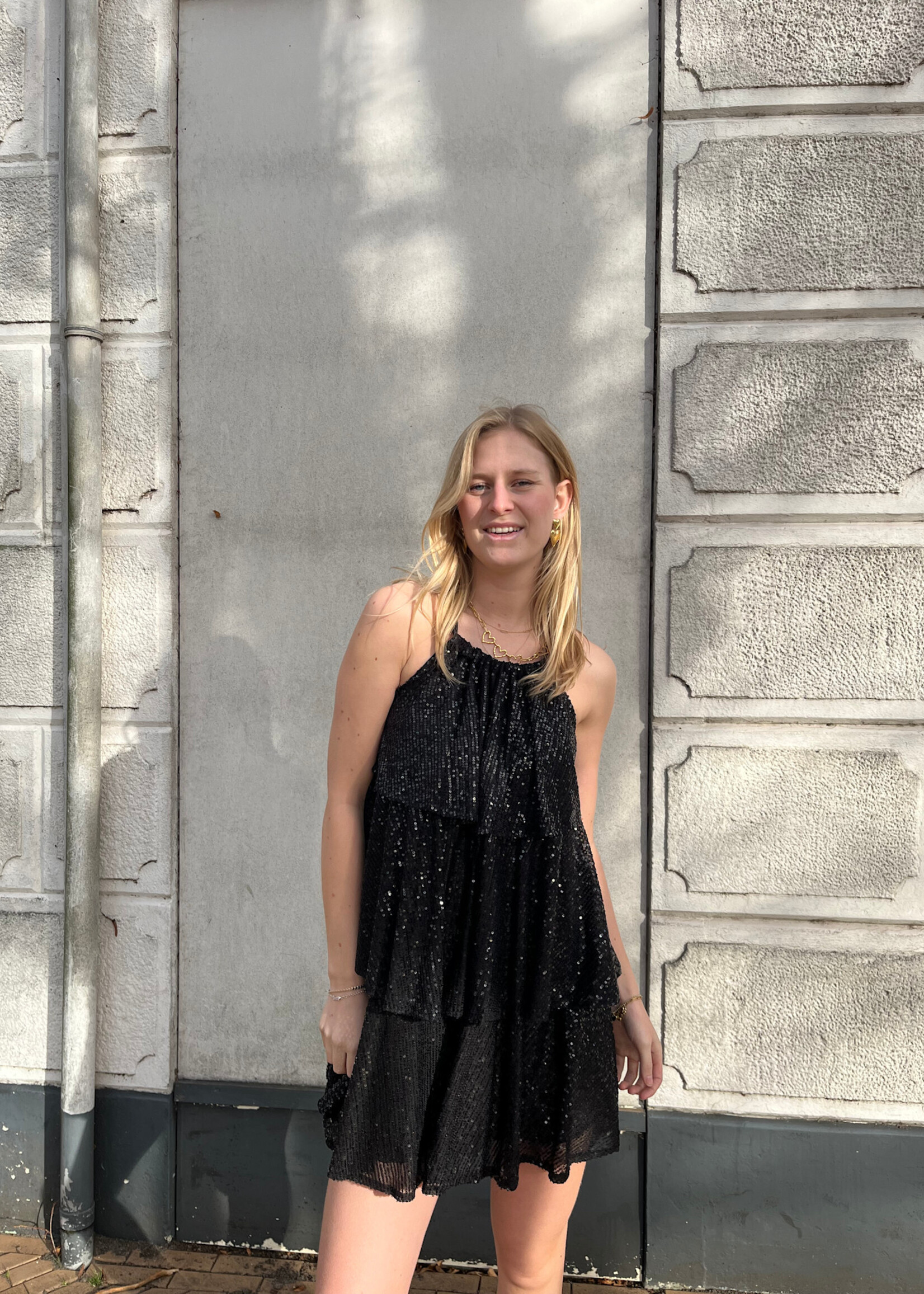 Flo Boutique Jurk Shirma Black