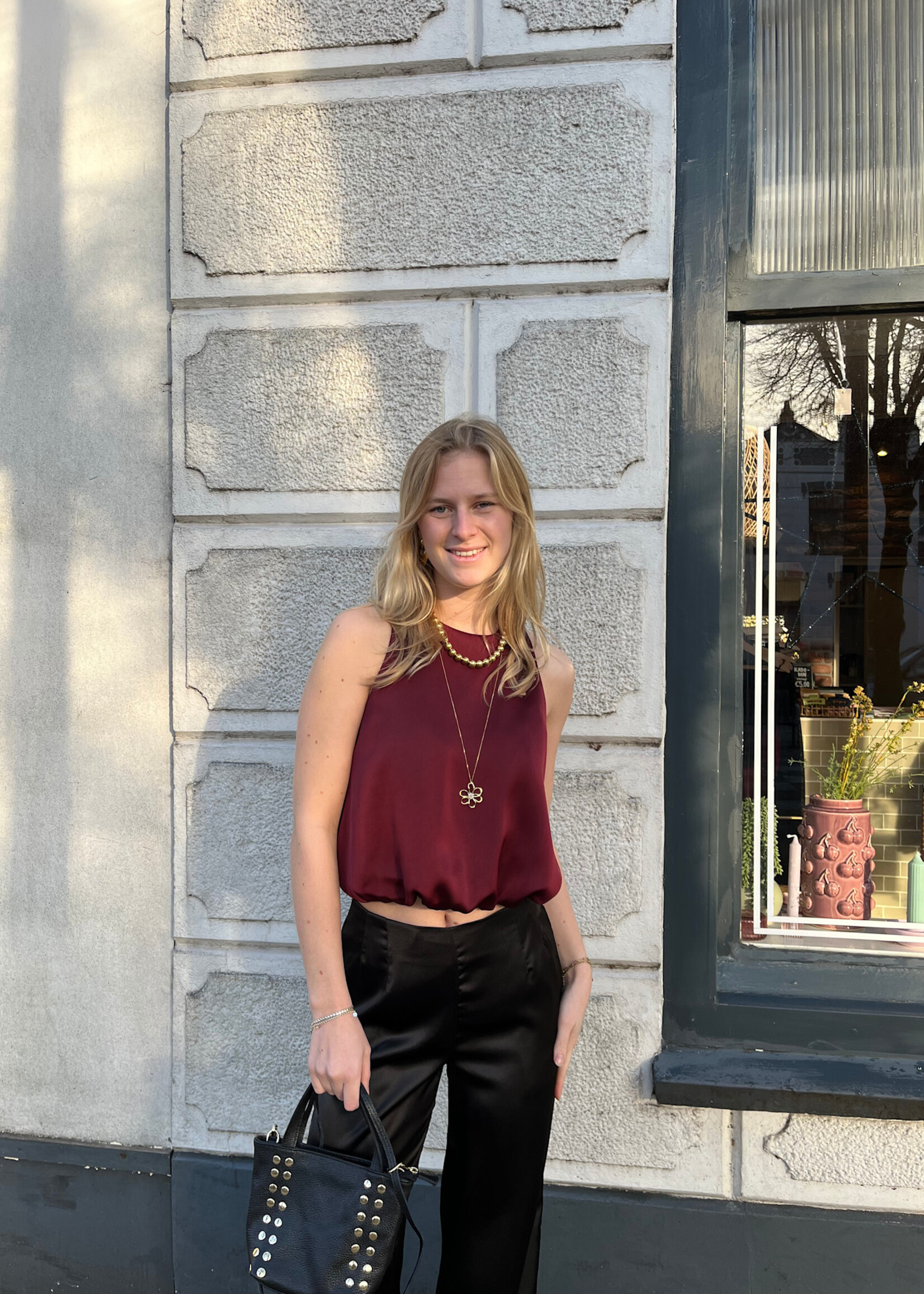 Flo Boutique Top Rosy Bordeaux