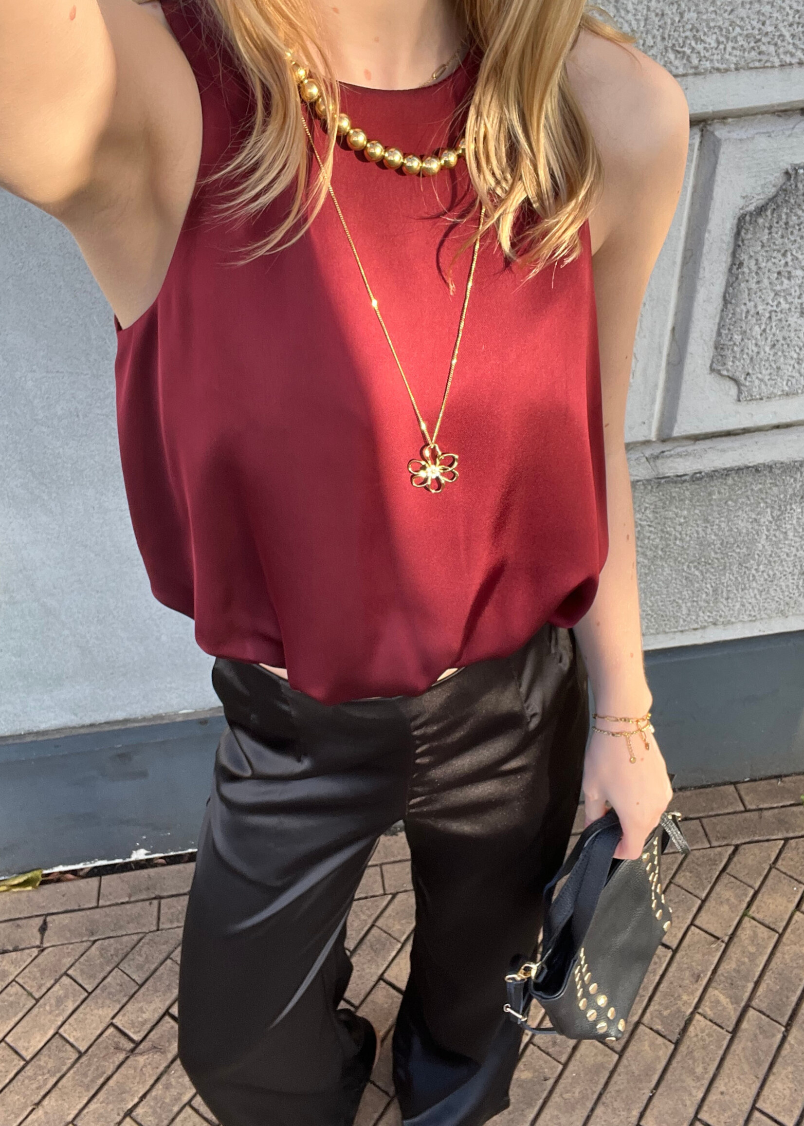 Flo Boutique Satijnen Pantalon Filou Black