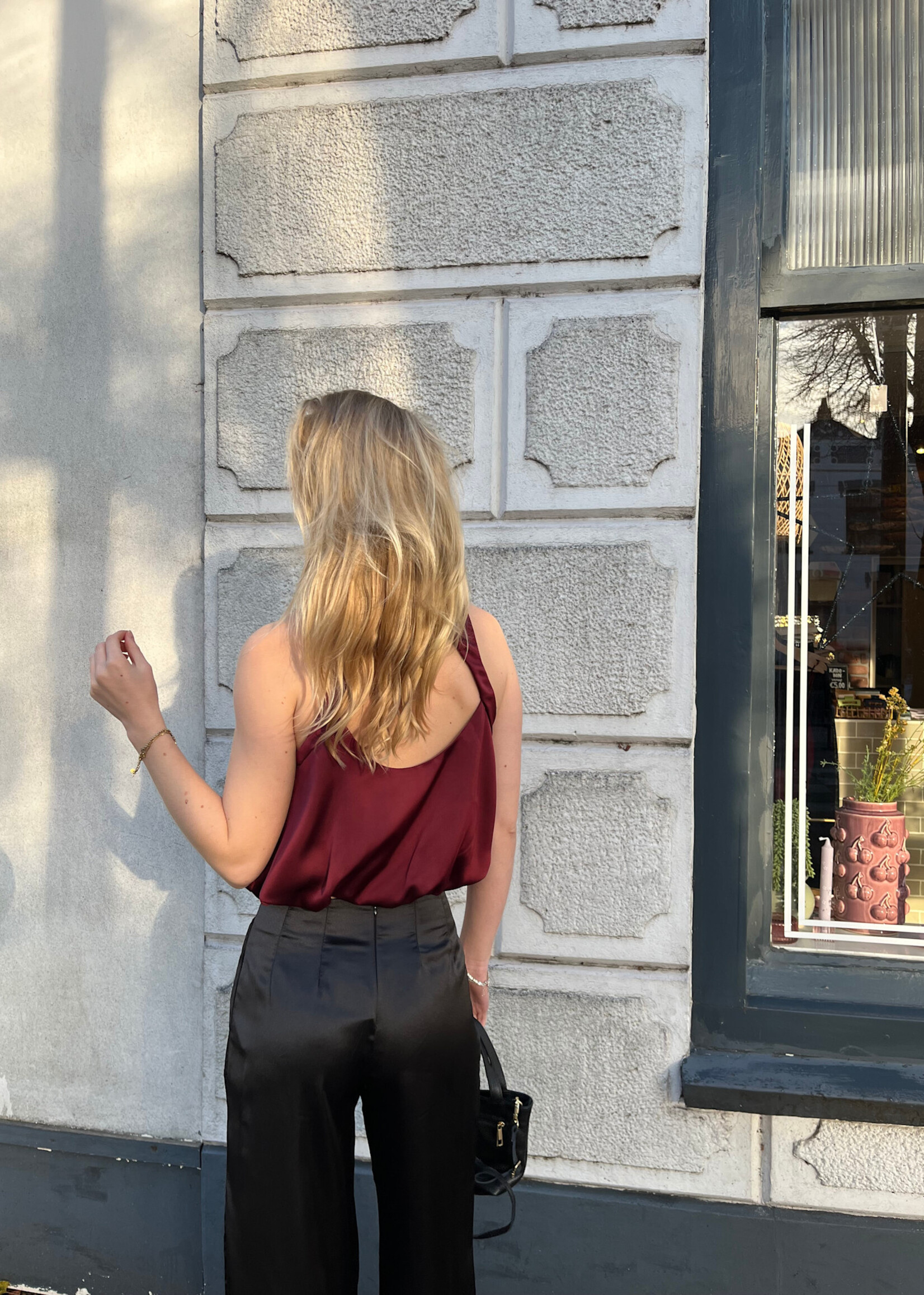 Flo Boutique Satijnen Pantalon Filou Black