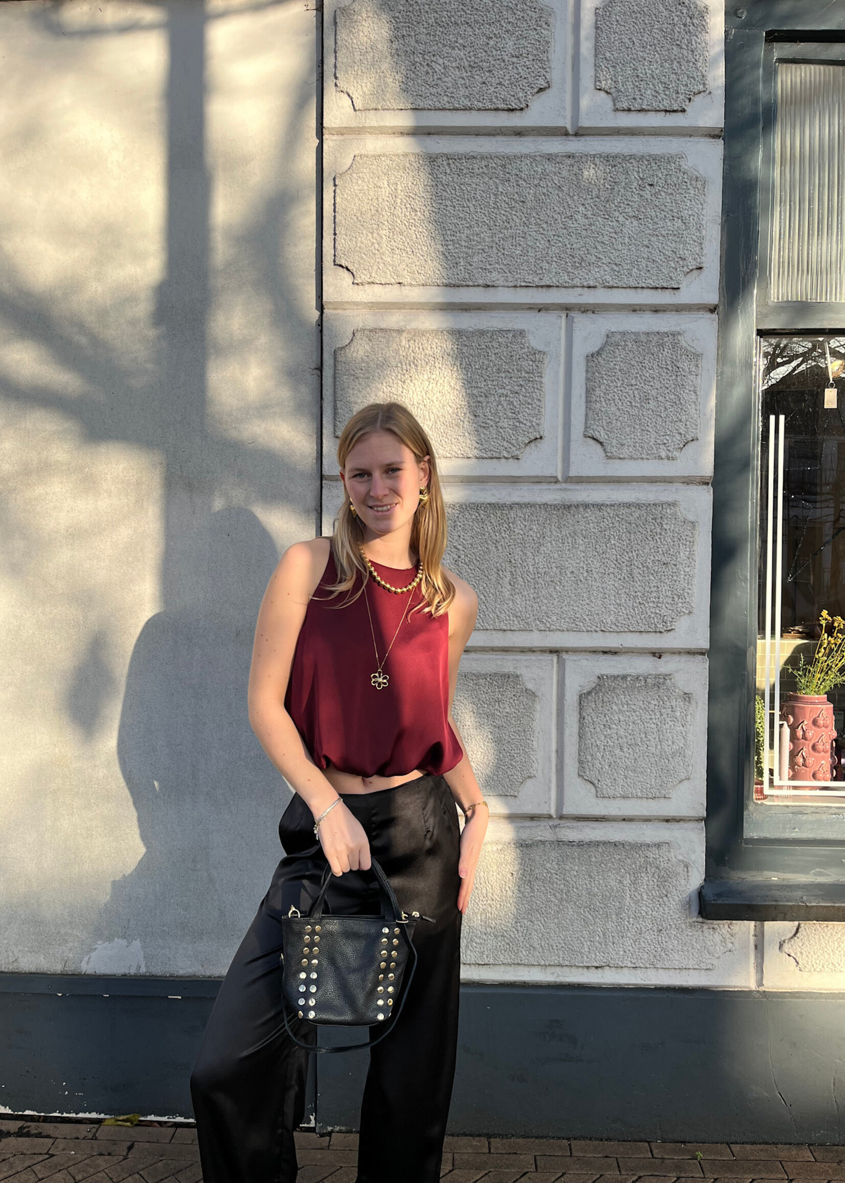 Flo Boutique Satijnen Pantalon Filou Black