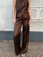 Flo Boutique Satijnen Pantalon Filou Brown