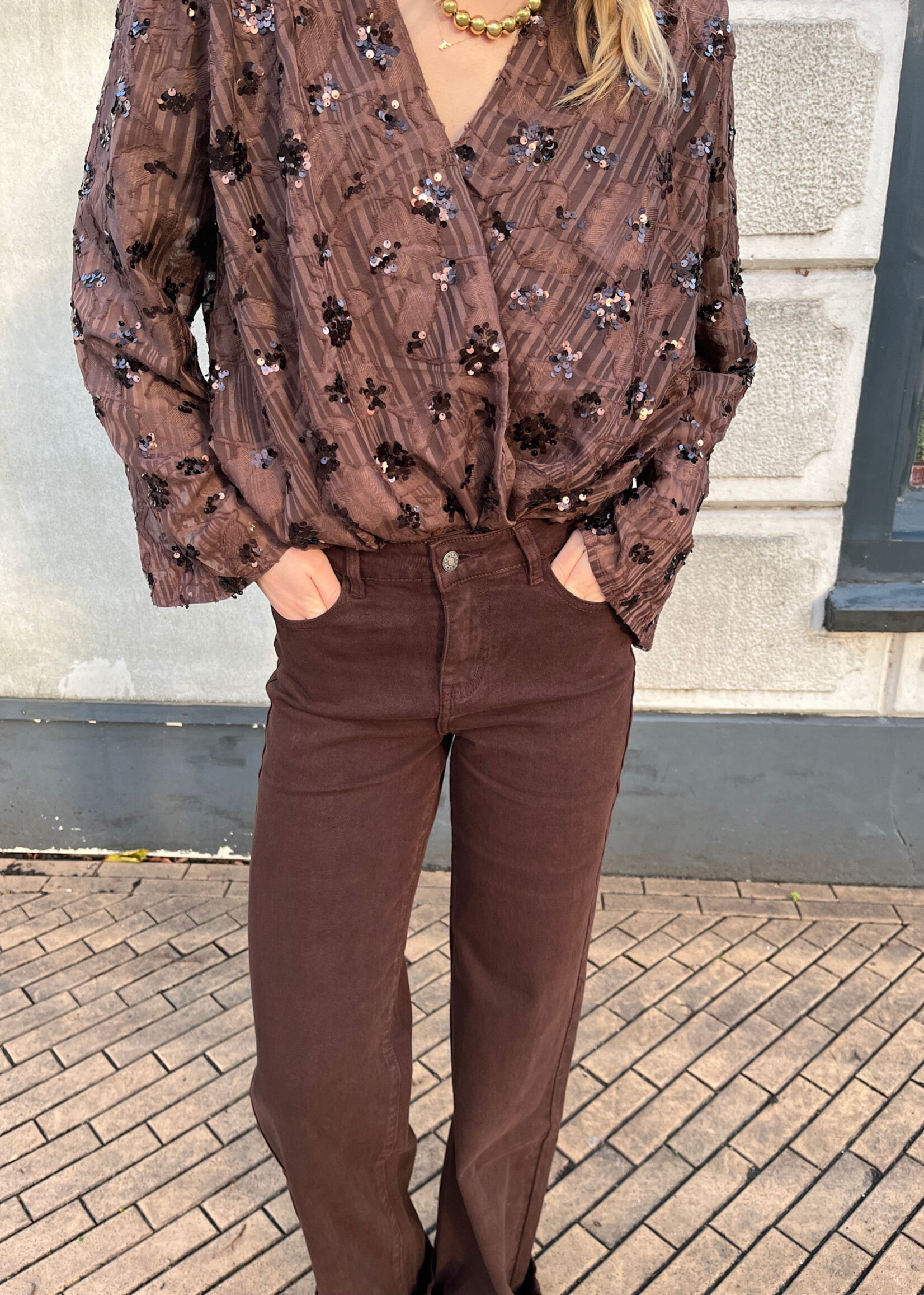 Flo Boutique Straight Jeans Ivy Choco (Tall)