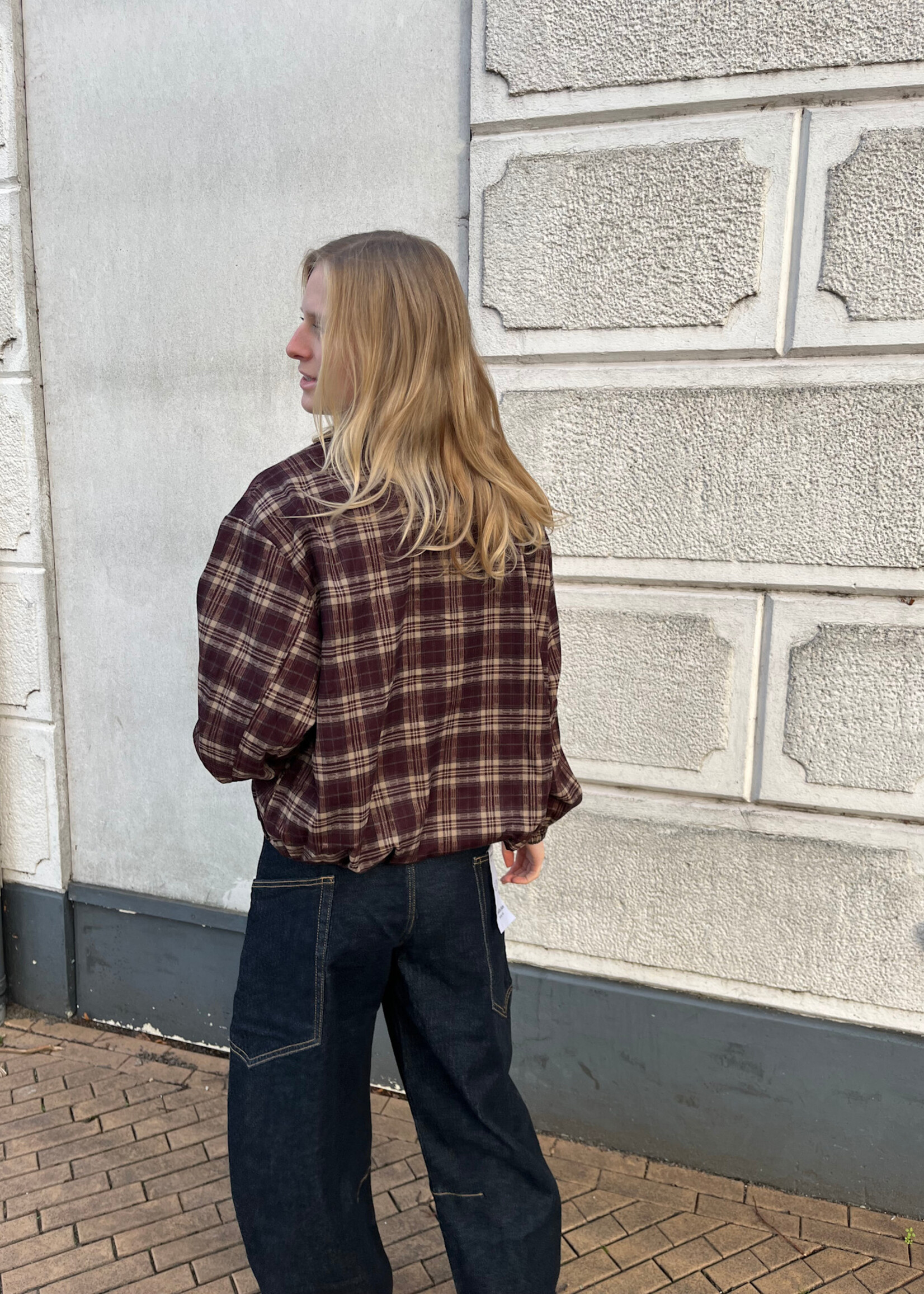 Flo Boutique Ruit Jasje Amber Bordeaux