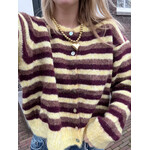 Flo Boutique Vest Viv Geel/Bordeaux