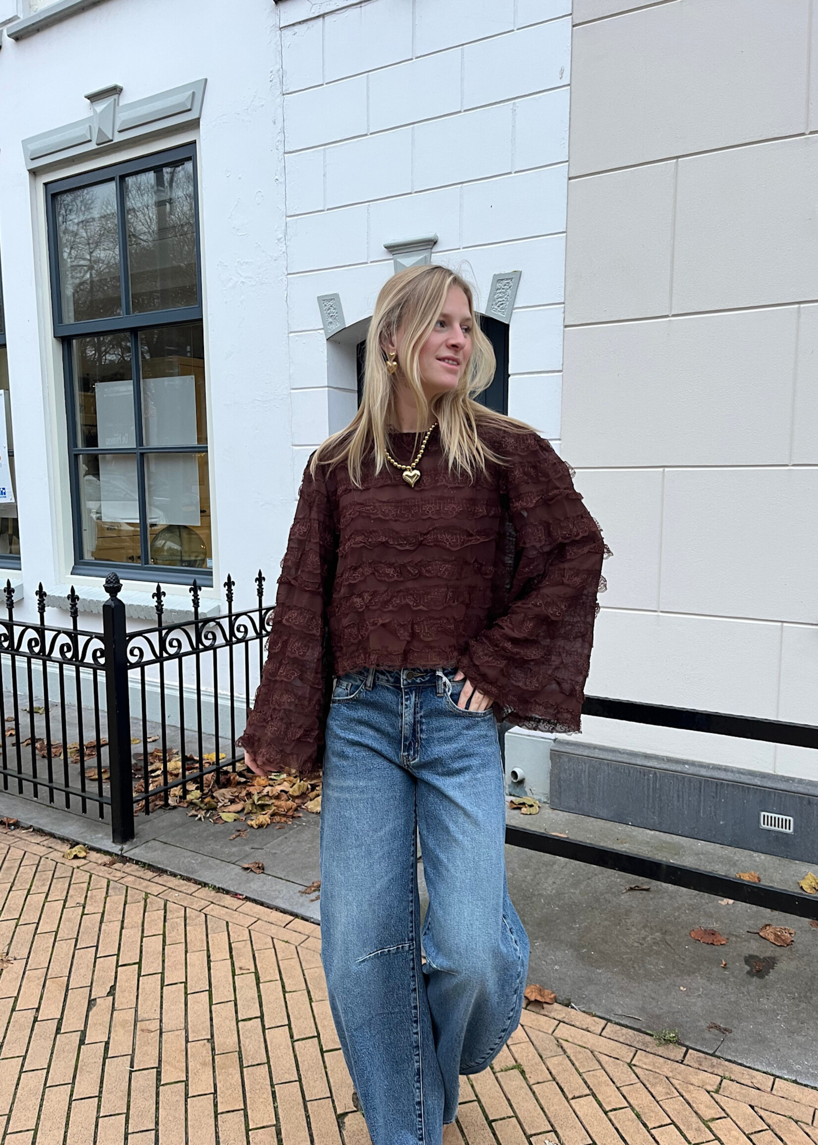 Flo Boutique Top Ilse Brown