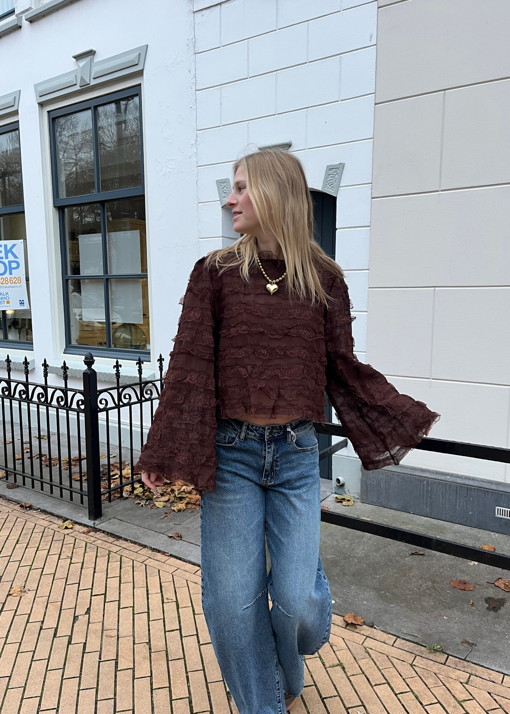 Flo Boutique Top Ilse Brown