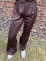 Flo Boutique Satijnen Broek Milou Brown
