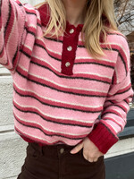 Flo Boutique Top Lotus Stripe Pink