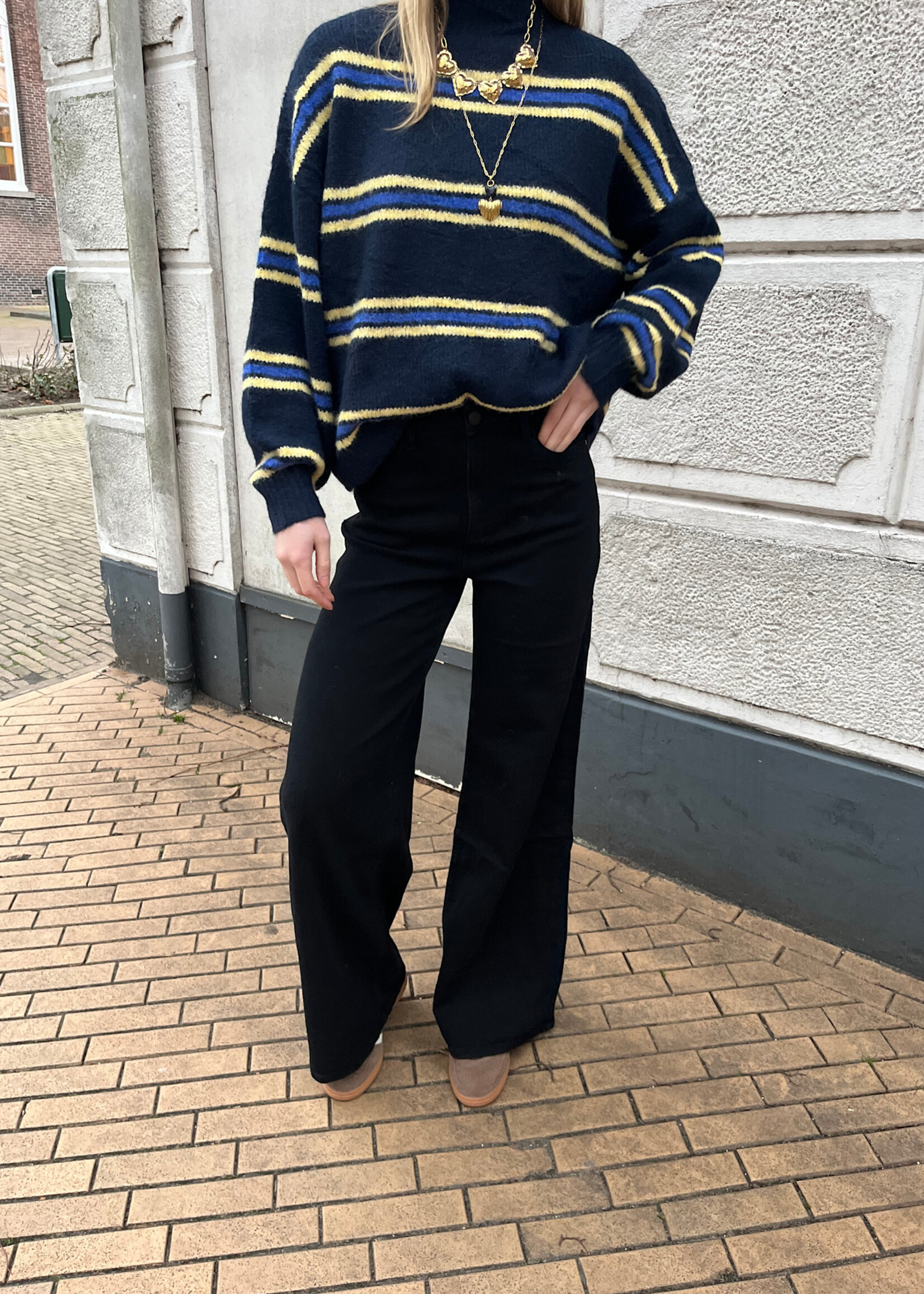 Flo Boutique Jeans Maud Wide Leg Black