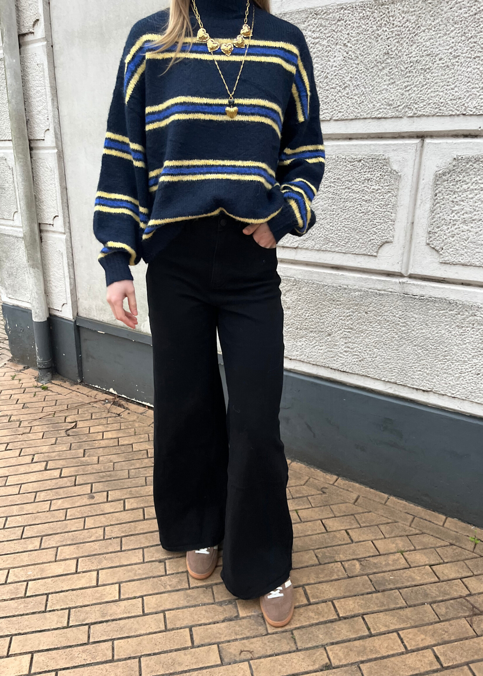 Flo Boutique Jeans Maud Wide Leg Black