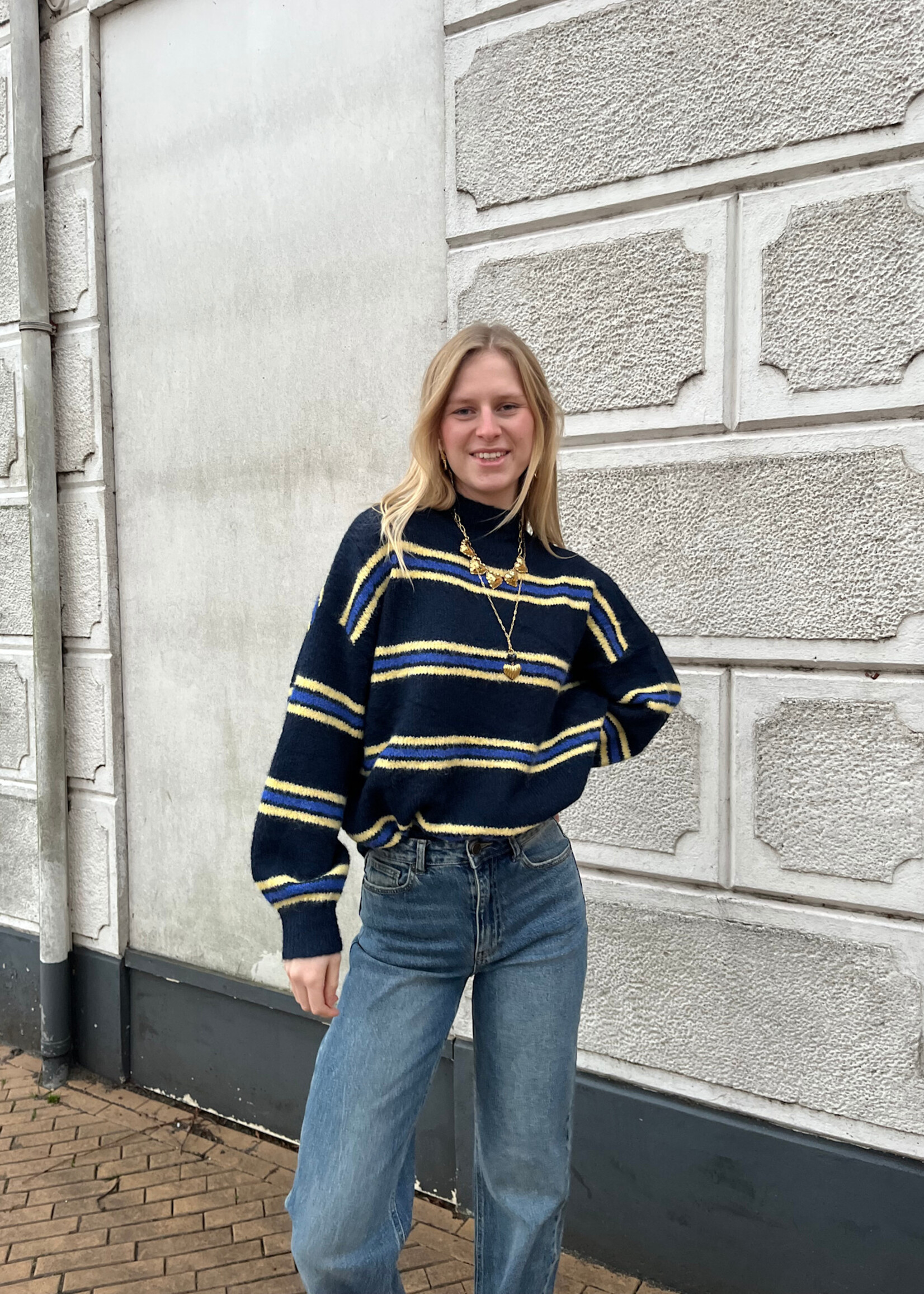 Flo Boutique Trui Maureen Navy