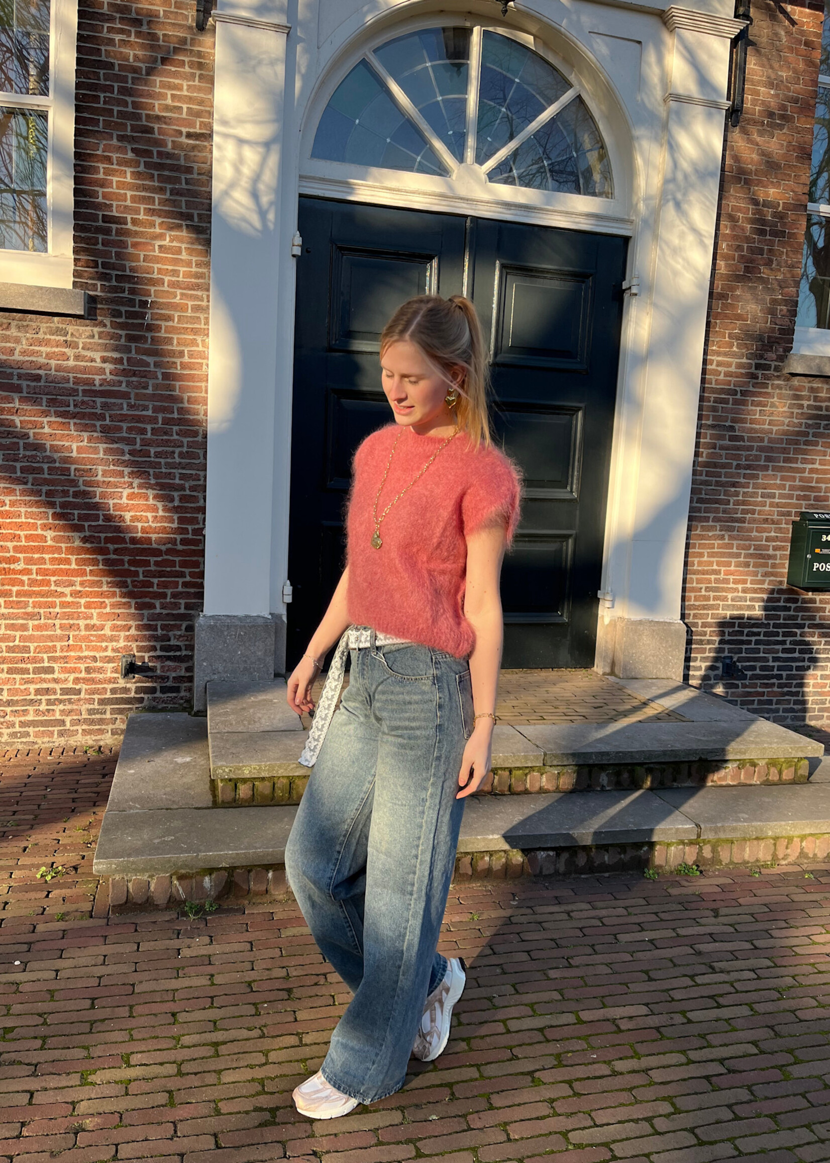 Flo Boutique Trui Doris Koraal Mohair