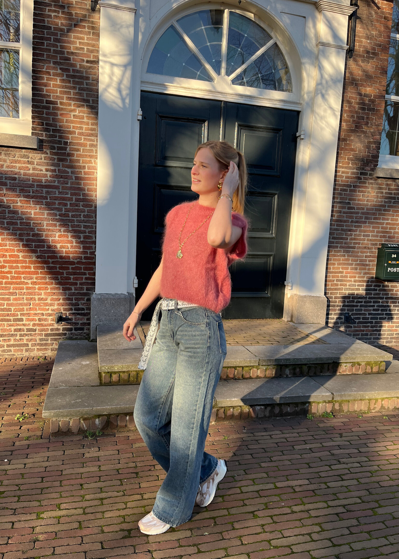 Flo Boutique Trui Doris Koraal Mohair