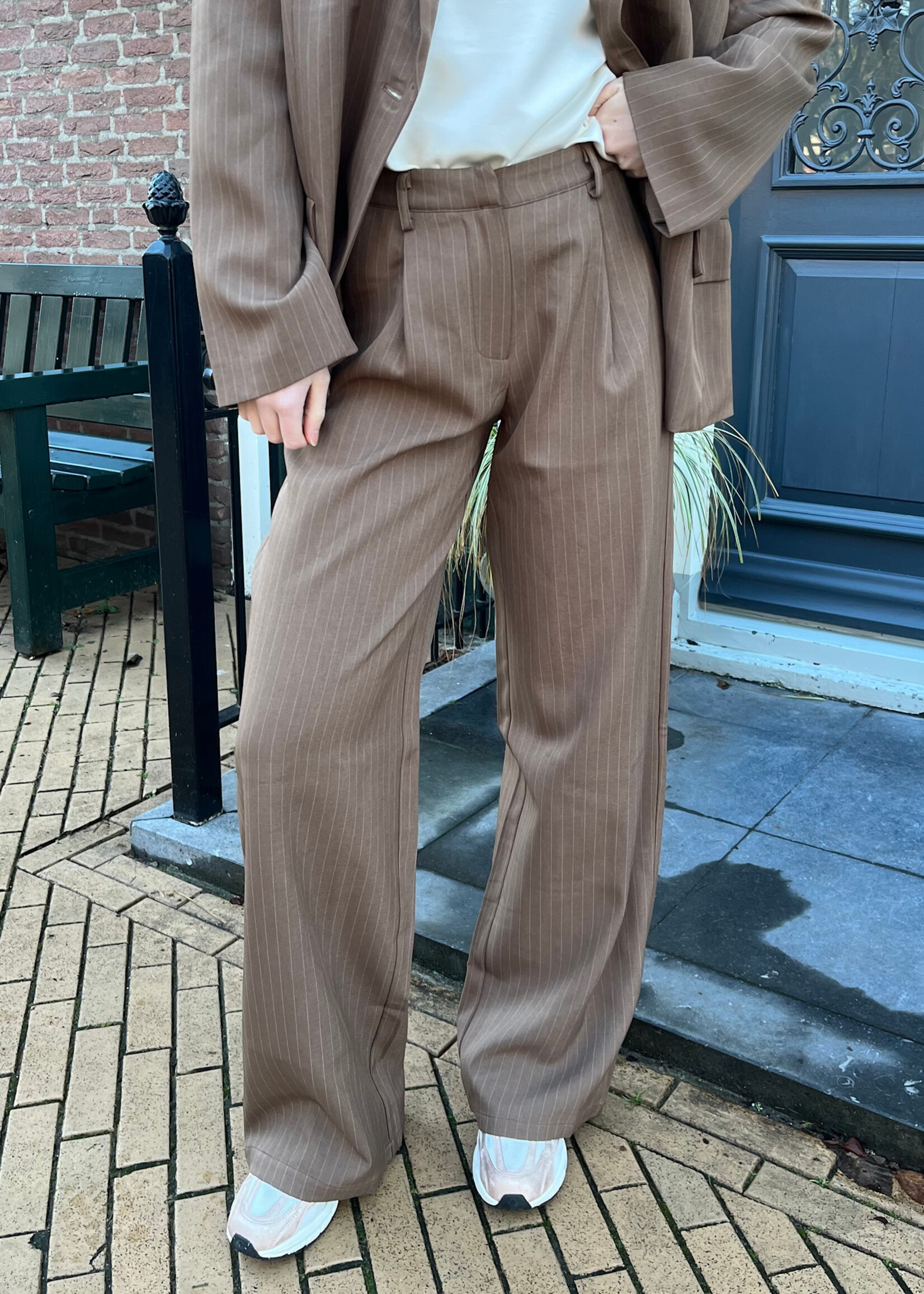 Flo Boutique Pantalon Wide Leg Rachel Brown