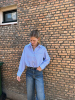 Flo Boutique Checked Blouse Sissi Blue