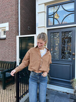 Flo Boutique Cropped Top+Blouse Renske Camel