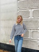 Flo Boutique Top Flin Blue/White