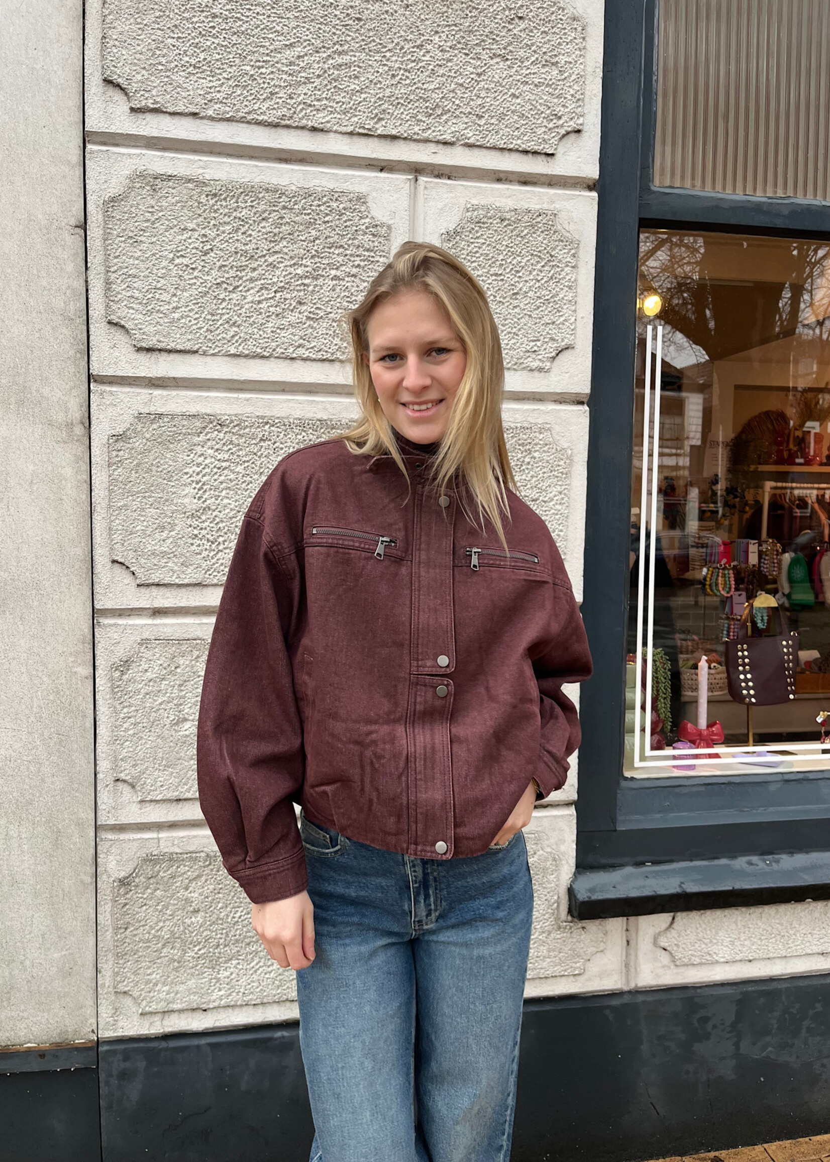 Flo Boutique Jasje Brynn Bordeaux