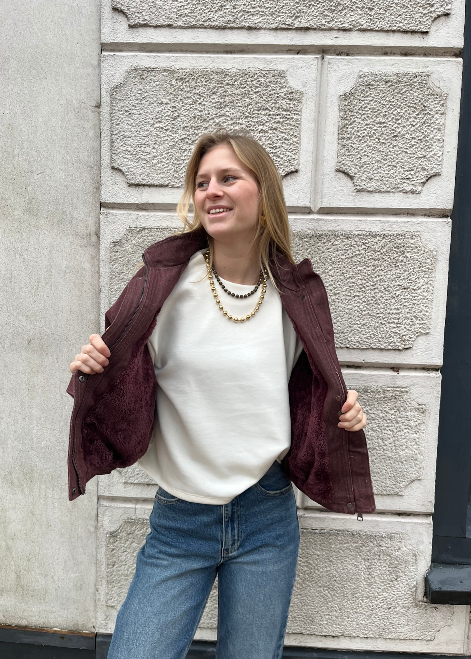 Flo Boutique Jasje Brynn Bordeaux