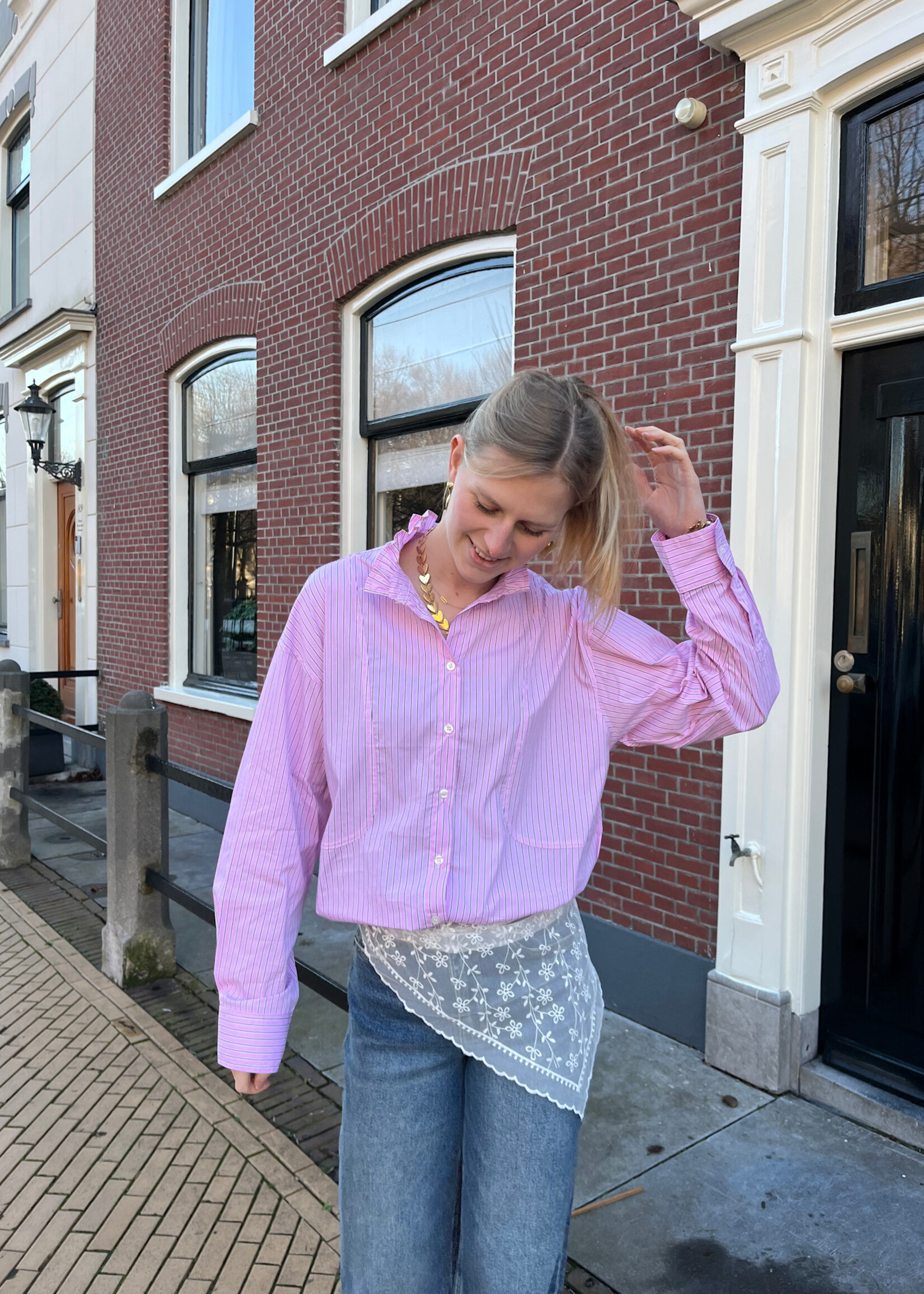 Flo Boutique Blouse Loren Pink