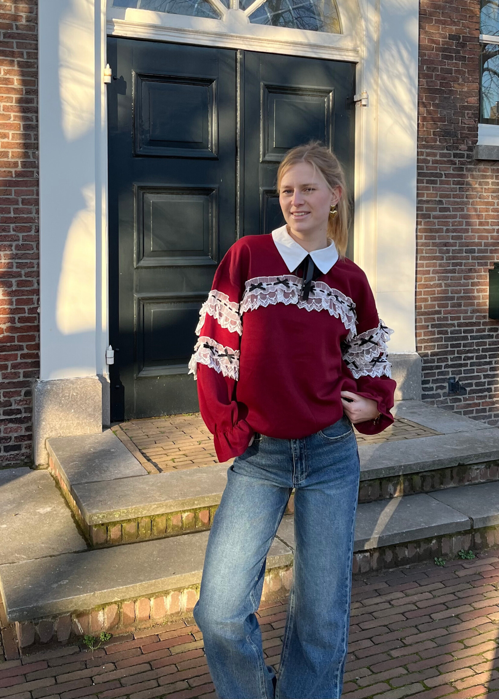 Flo Boutique Top Quinty Bordeaux