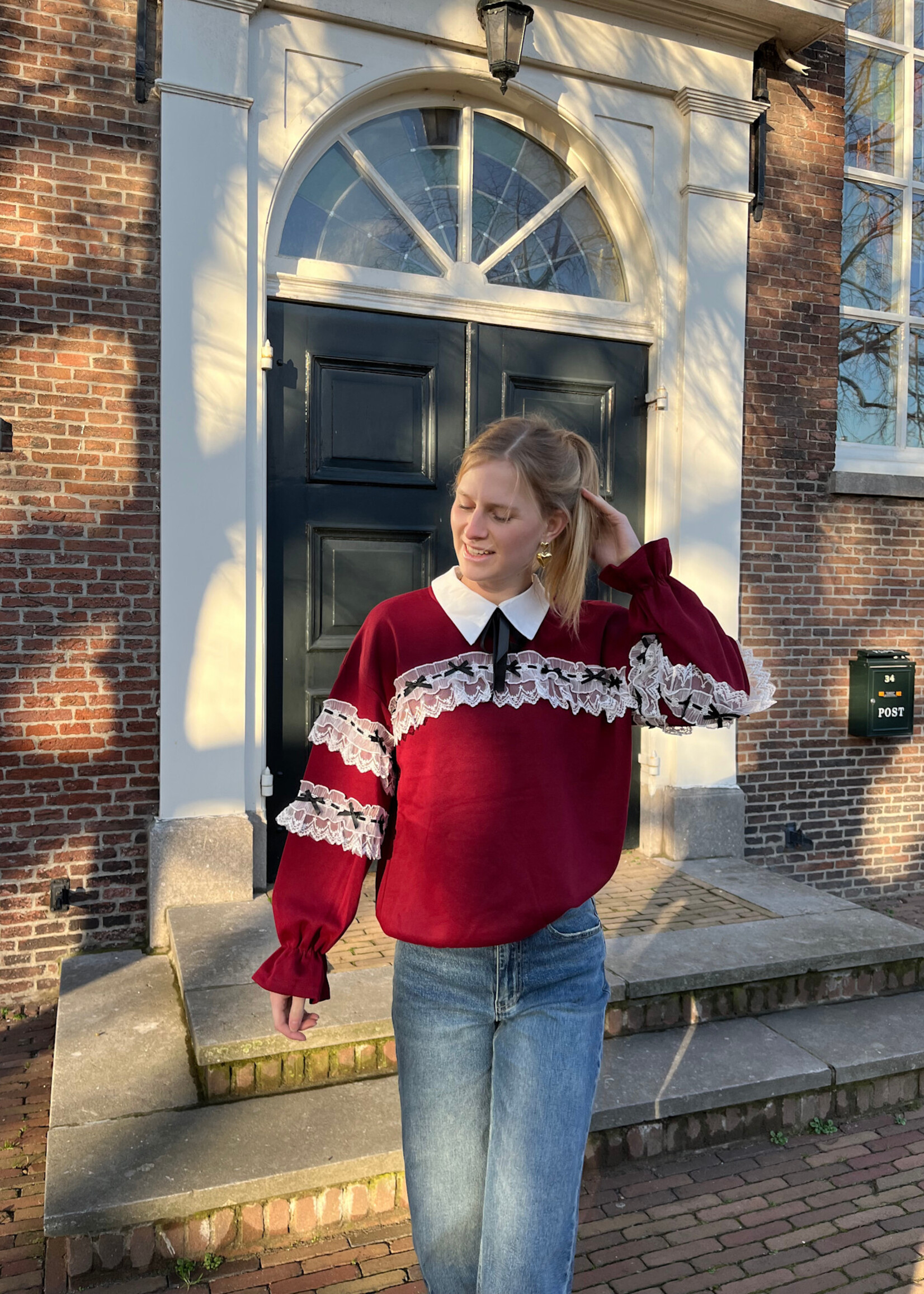 Flo Boutique Top Quinty Bordeaux