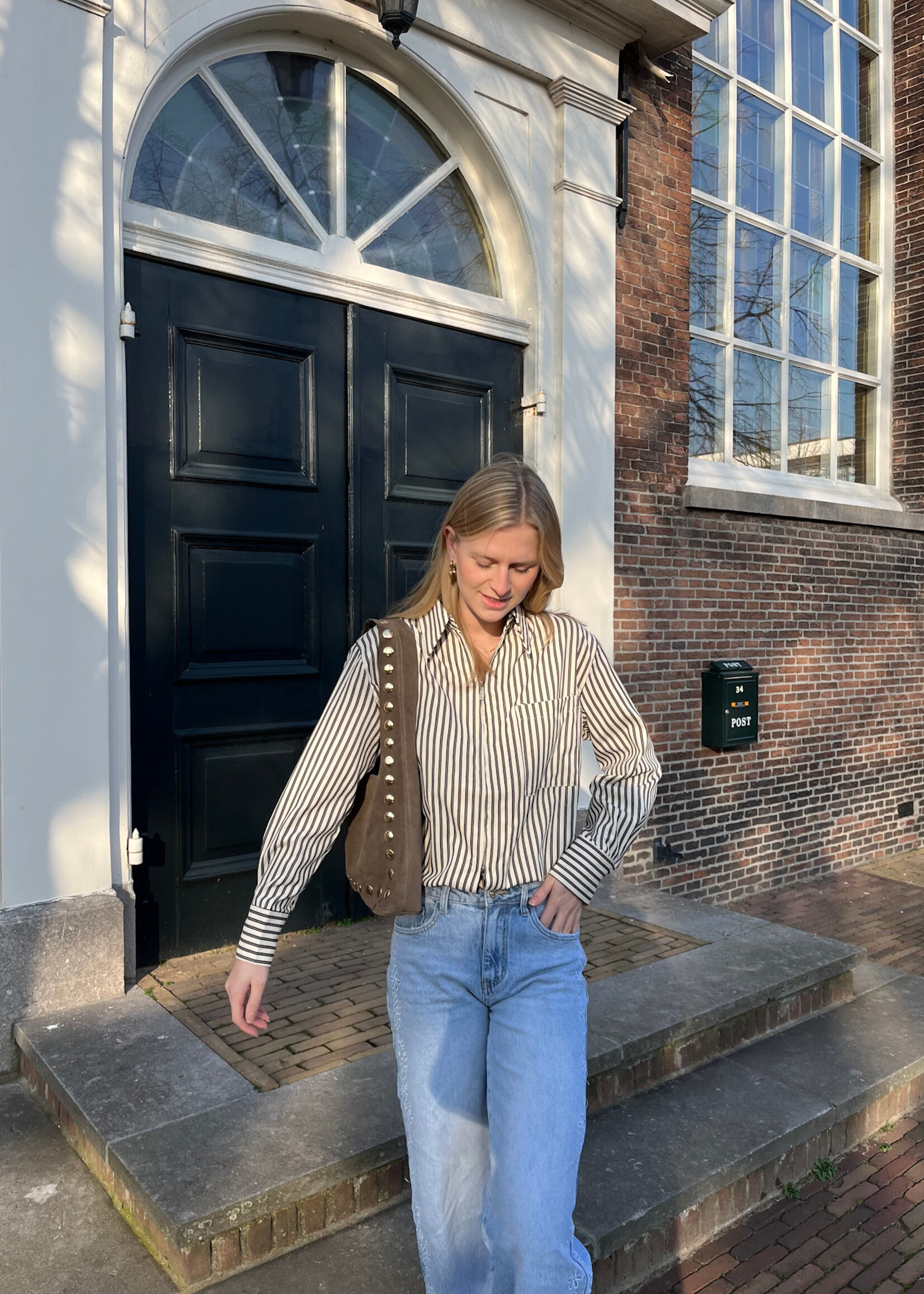 Flo Boutique Straight Leg Jeans Fleur Blue