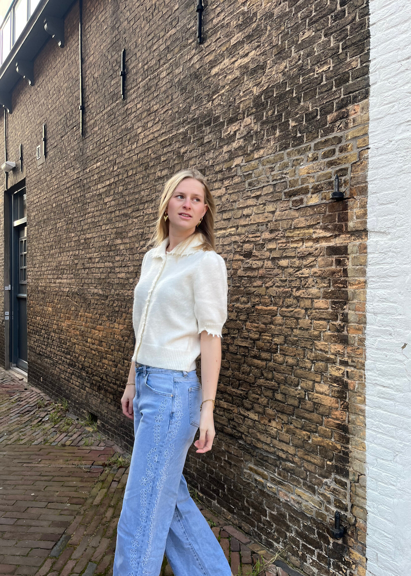 Flo Boutique Straight Leg Jeans Fleur Blue