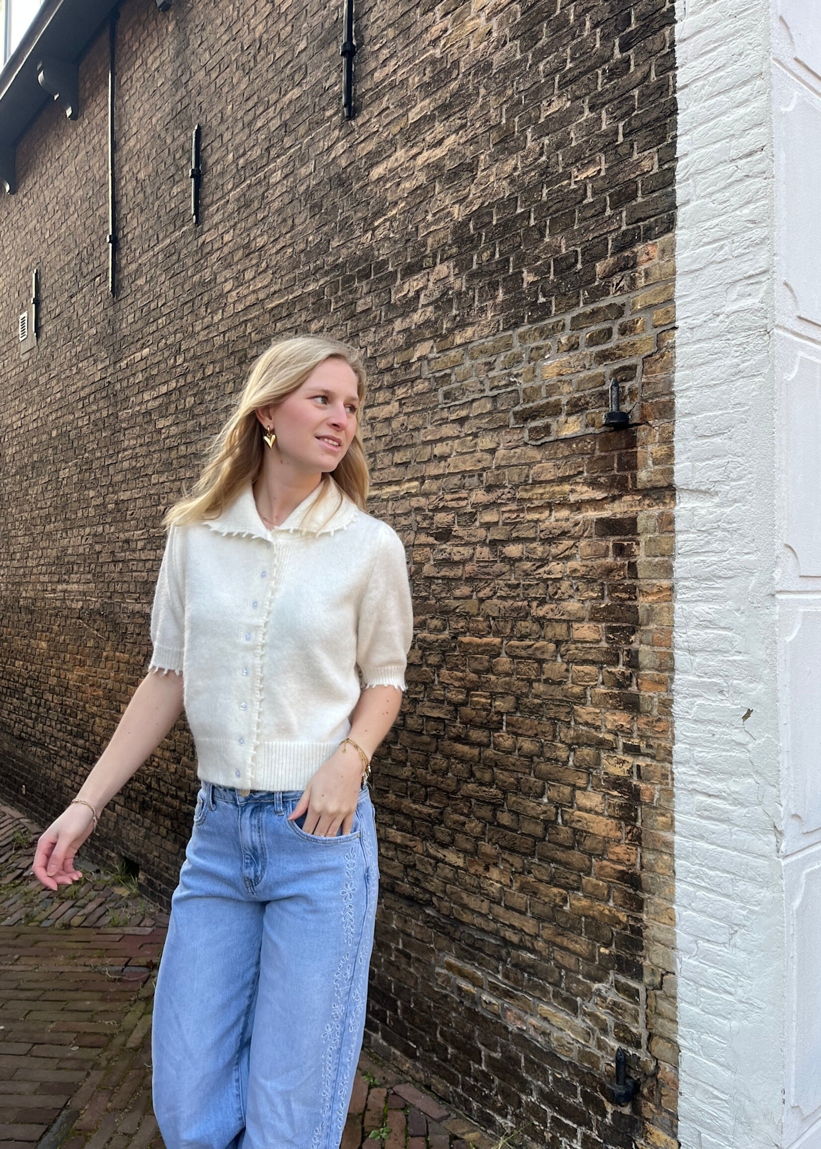 Flo Boutique Vestje Verle Off White