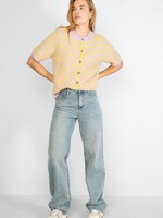 Flo Boutique Vestje Lela Yellow Stripe