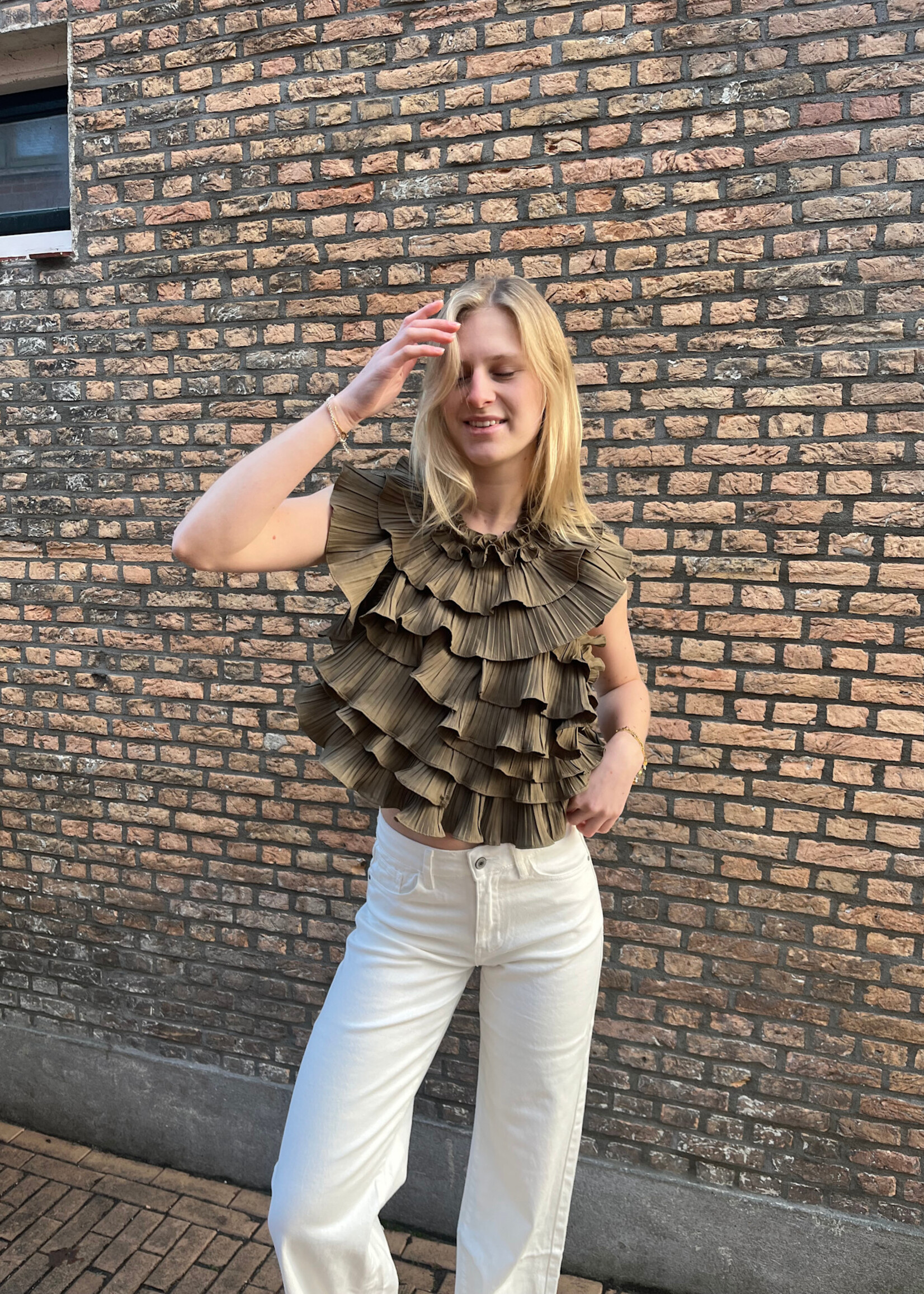 Flo Boutique Top Kelly Army