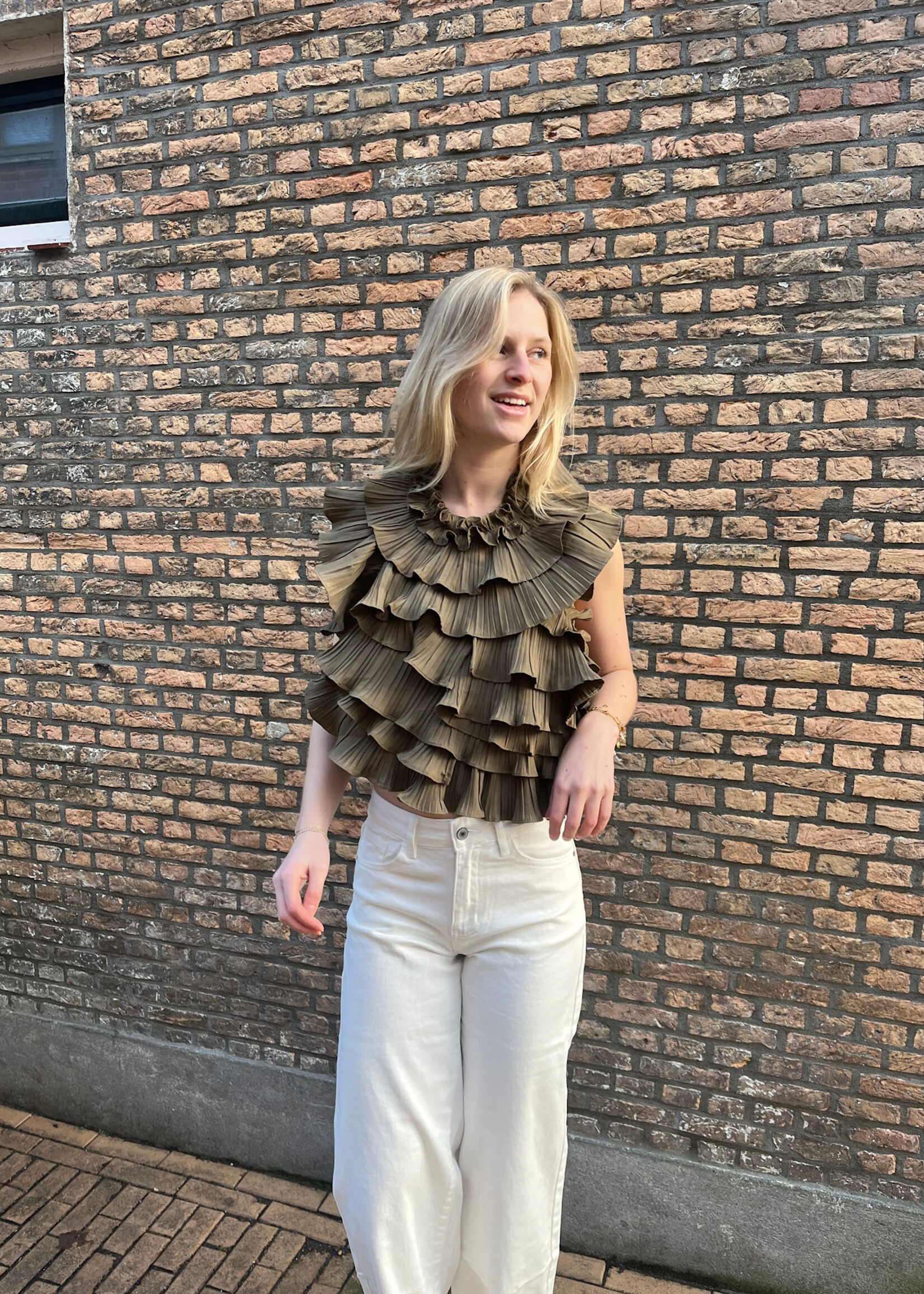 Flo Boutique Top Kelly Army