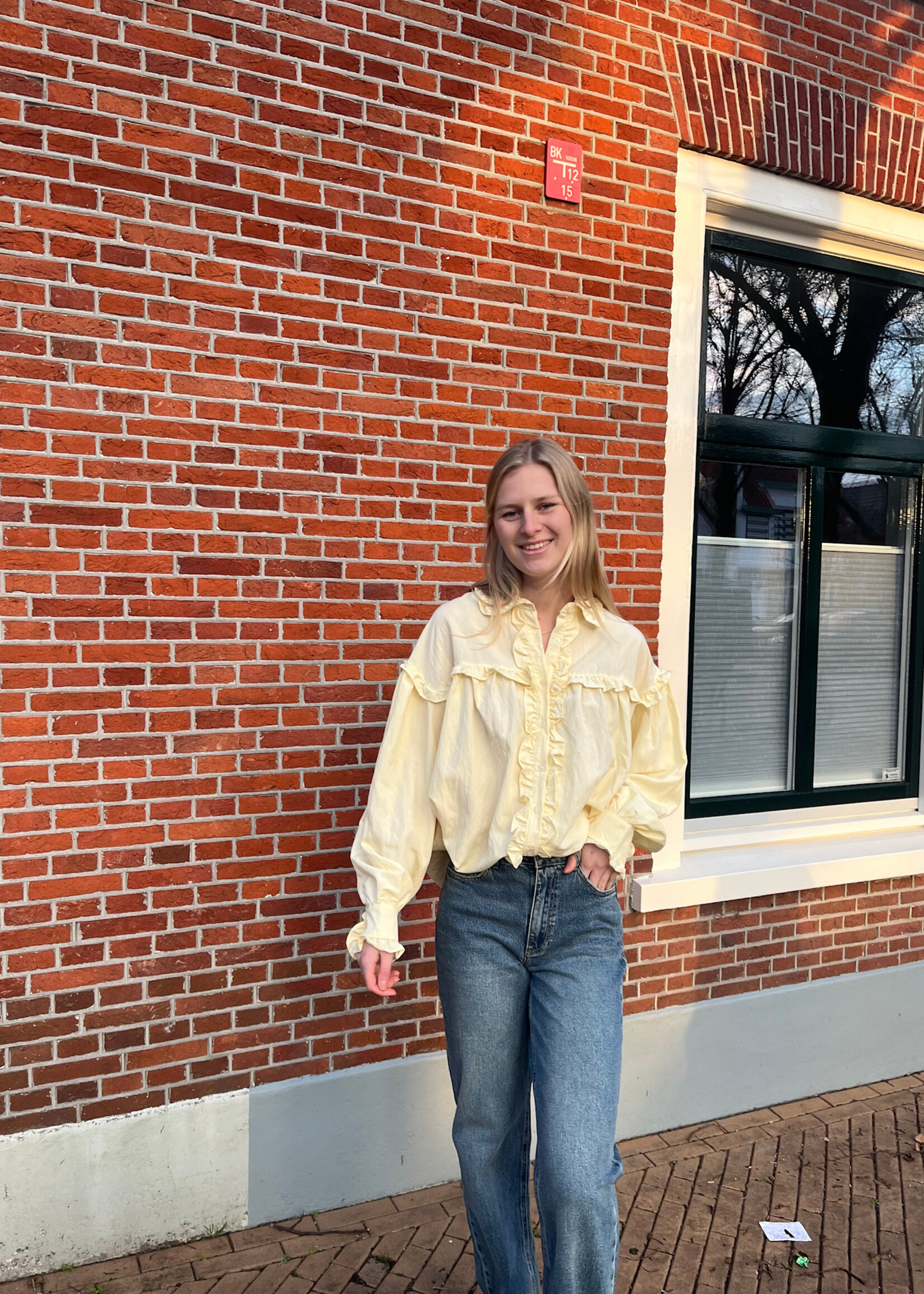 Flo Boutique Blouse Moon Light Yellow