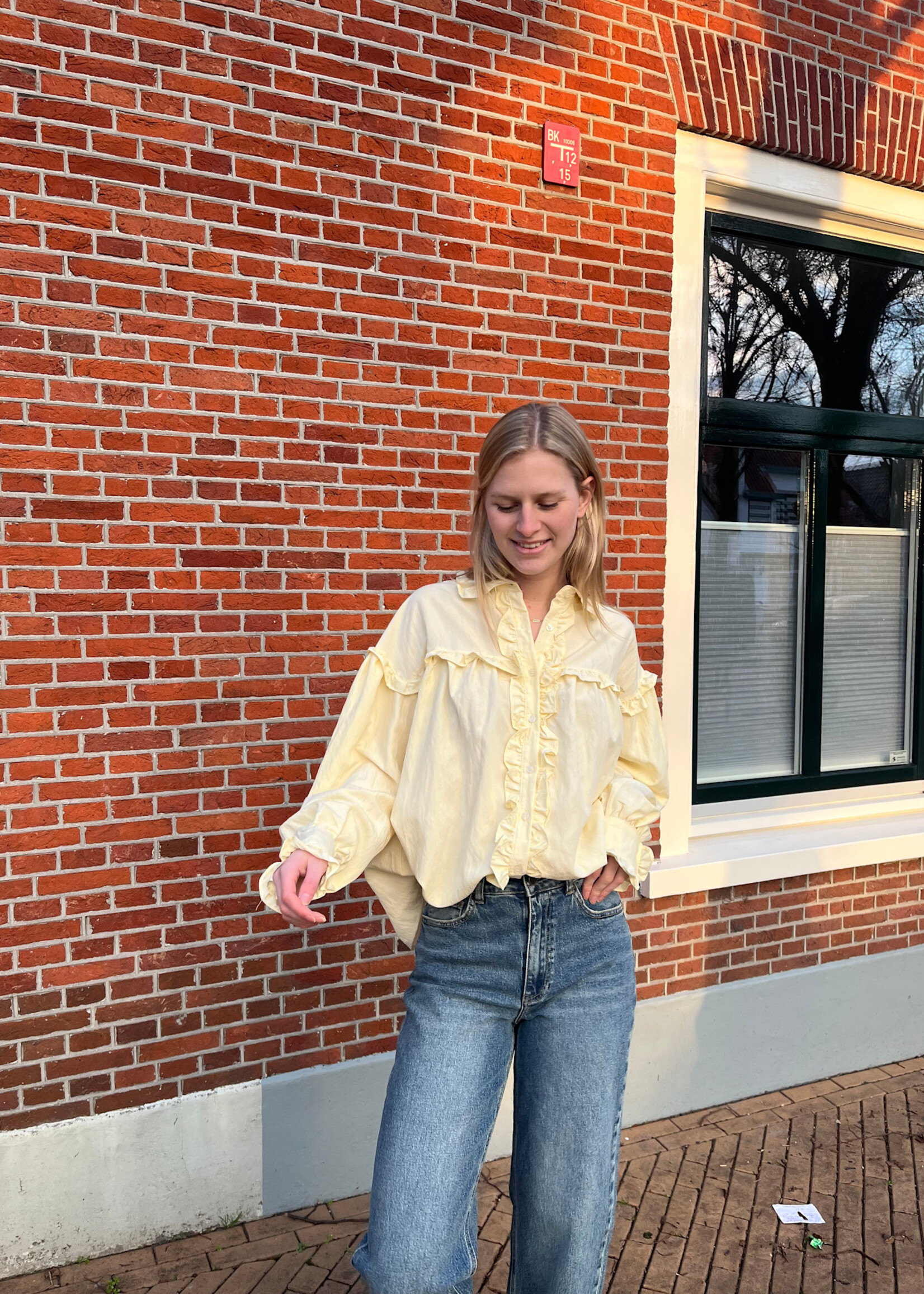 Flo Boutique Blouse Moon Light Yellow