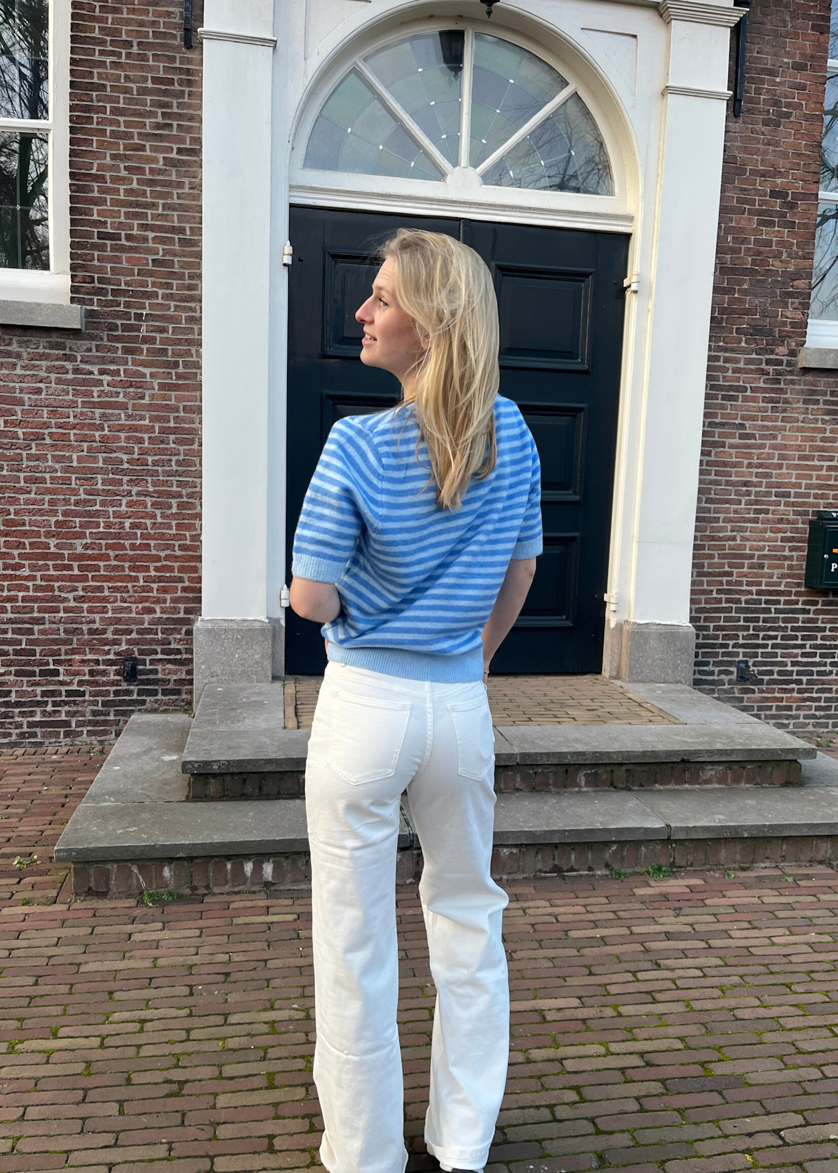 Flo Boutique Top Vikki Stripe Blue