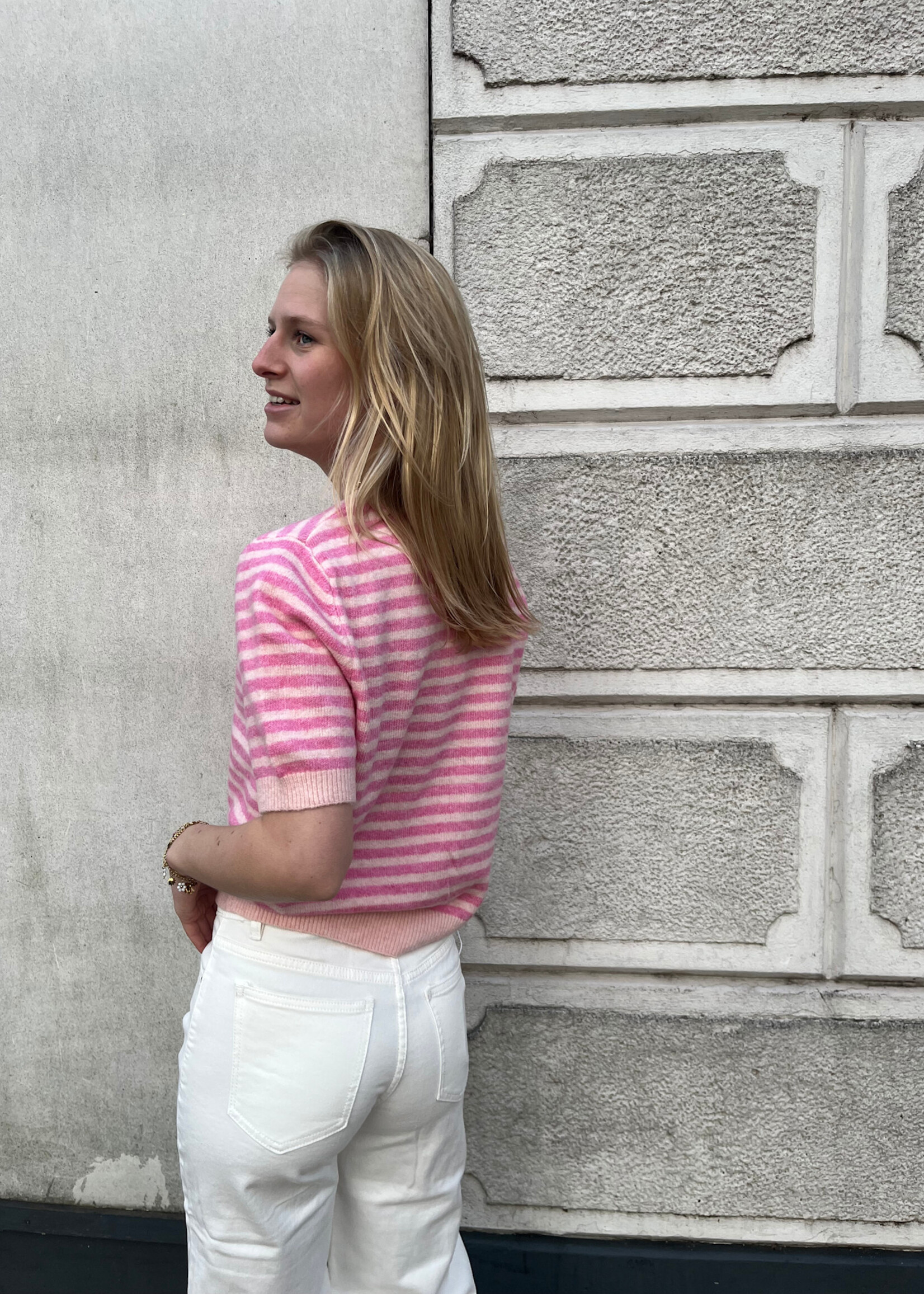 Flo Boutique Top Vikki Stripe Pink