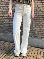 Flo Boutique Wide leg jeans white extra long