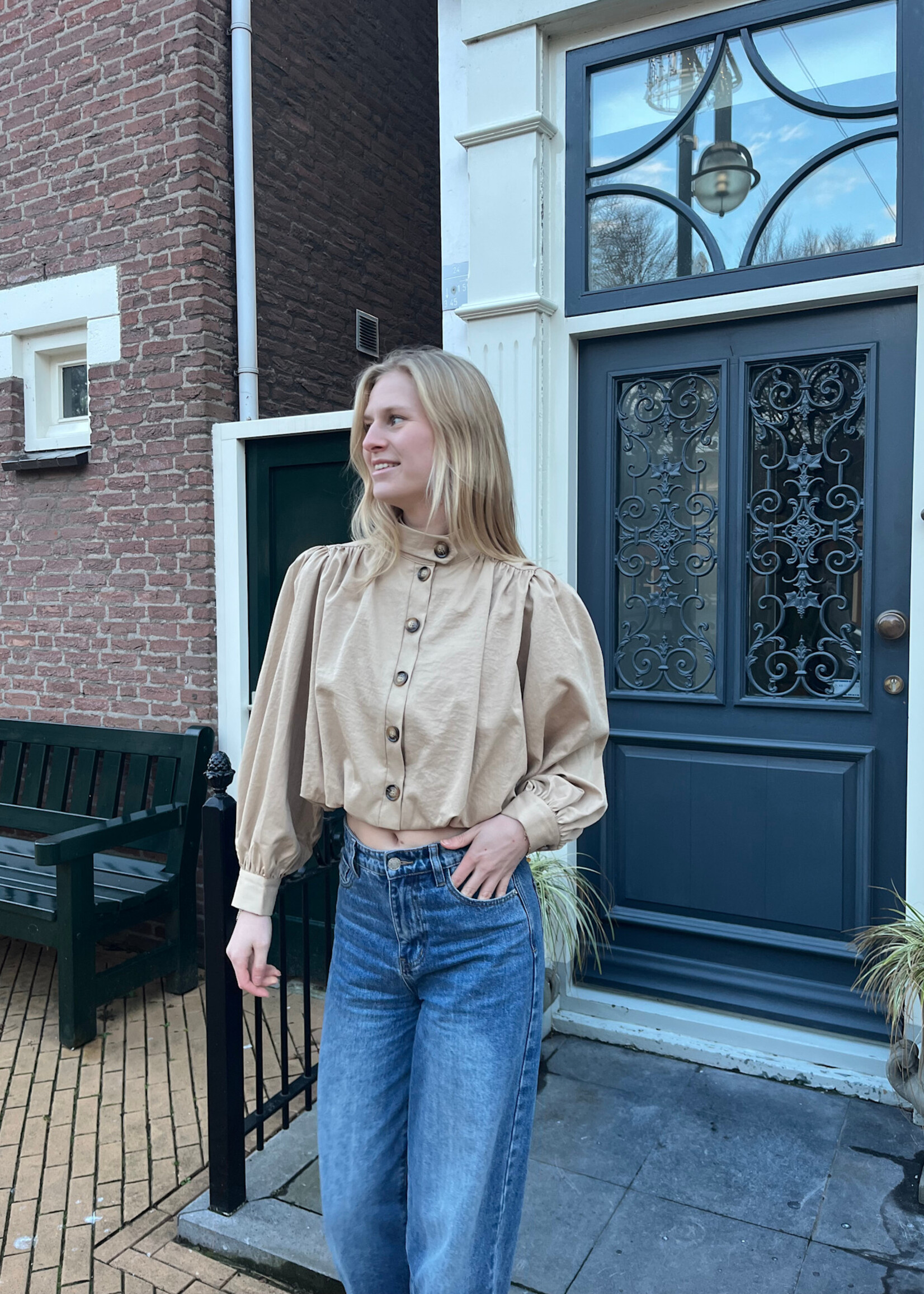 Flo Boutique Top Lizz Taupe