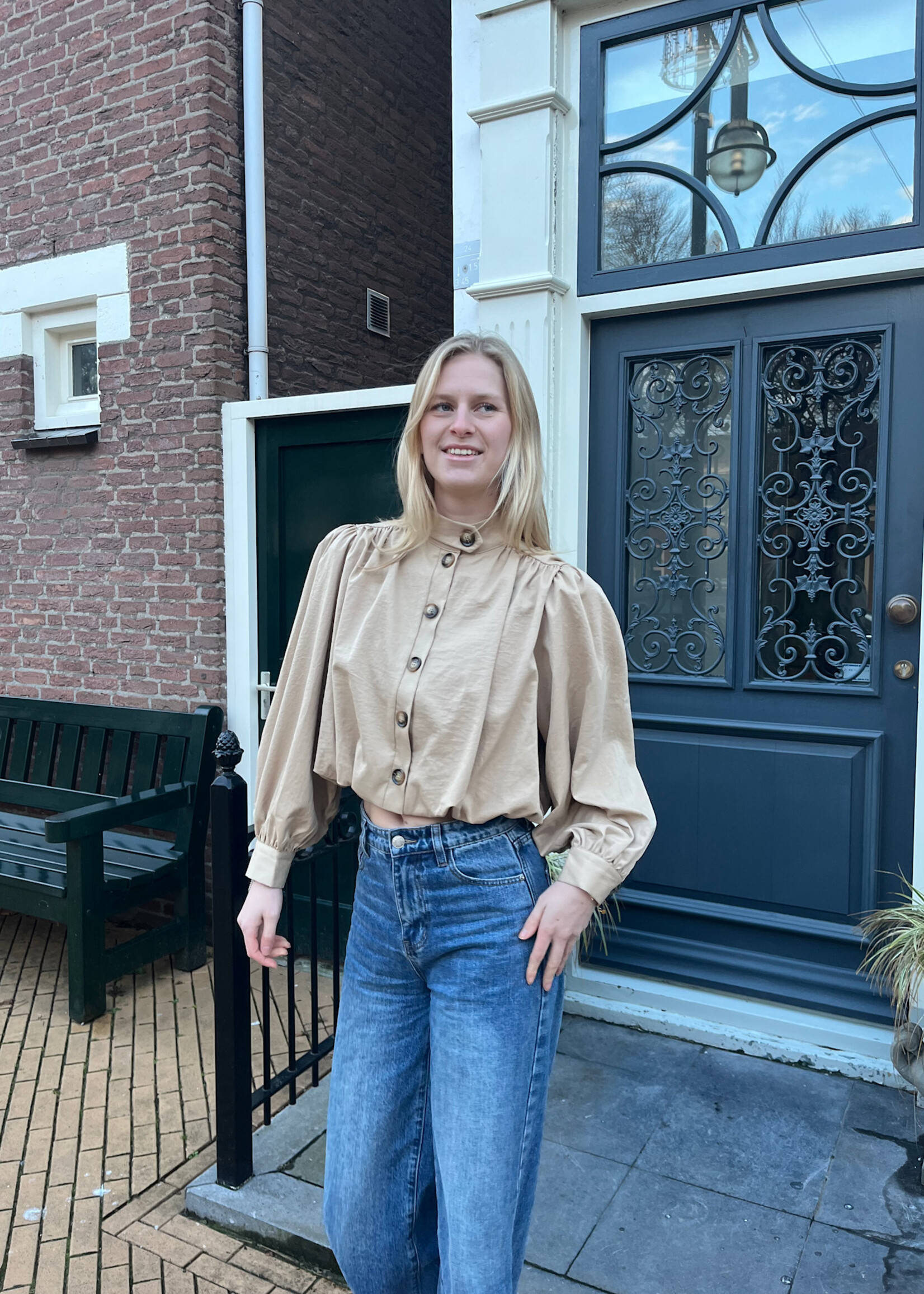 Flo Boutique Top Lizz Taupe