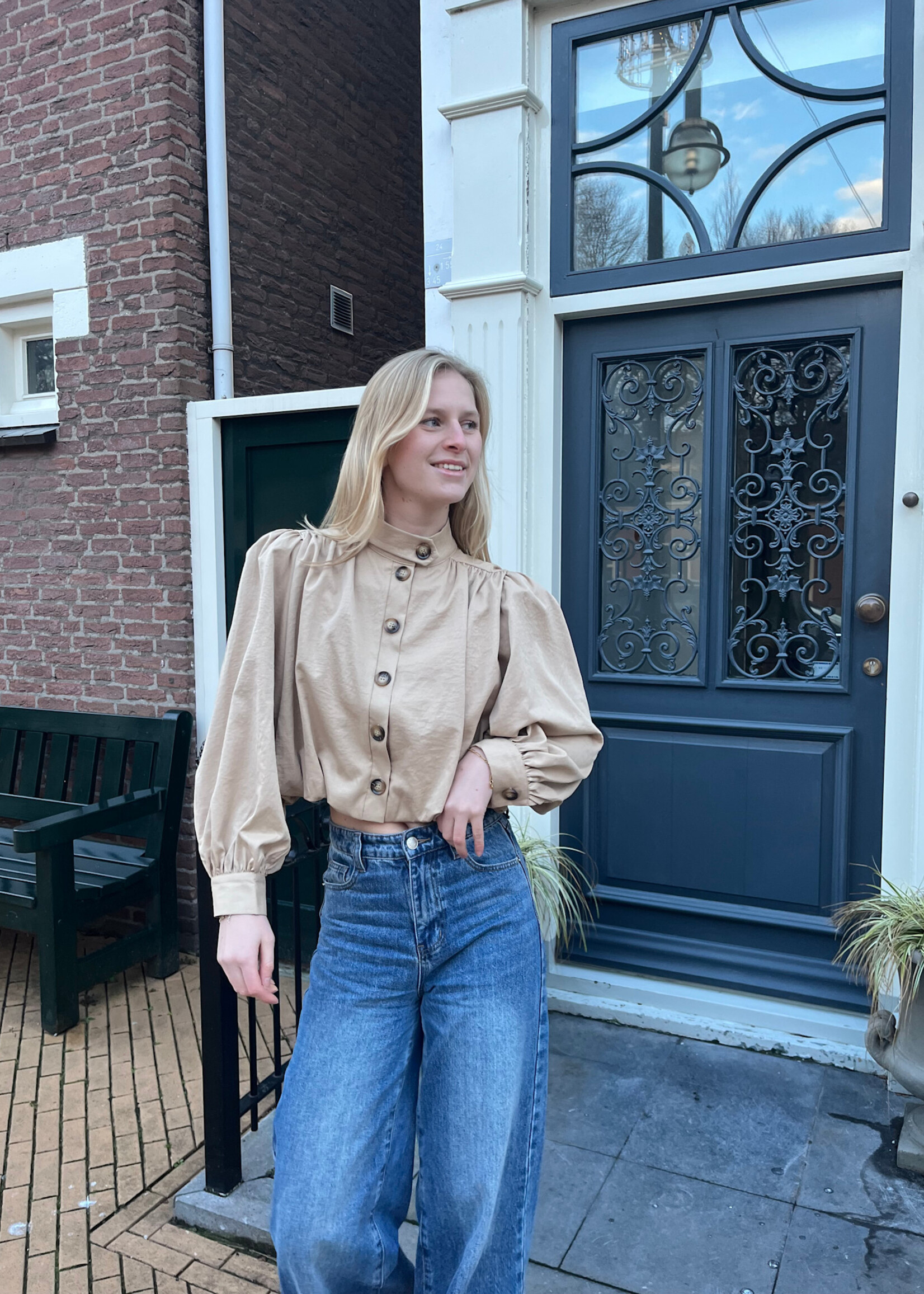 Flo Boutique Top Lizz Taupe