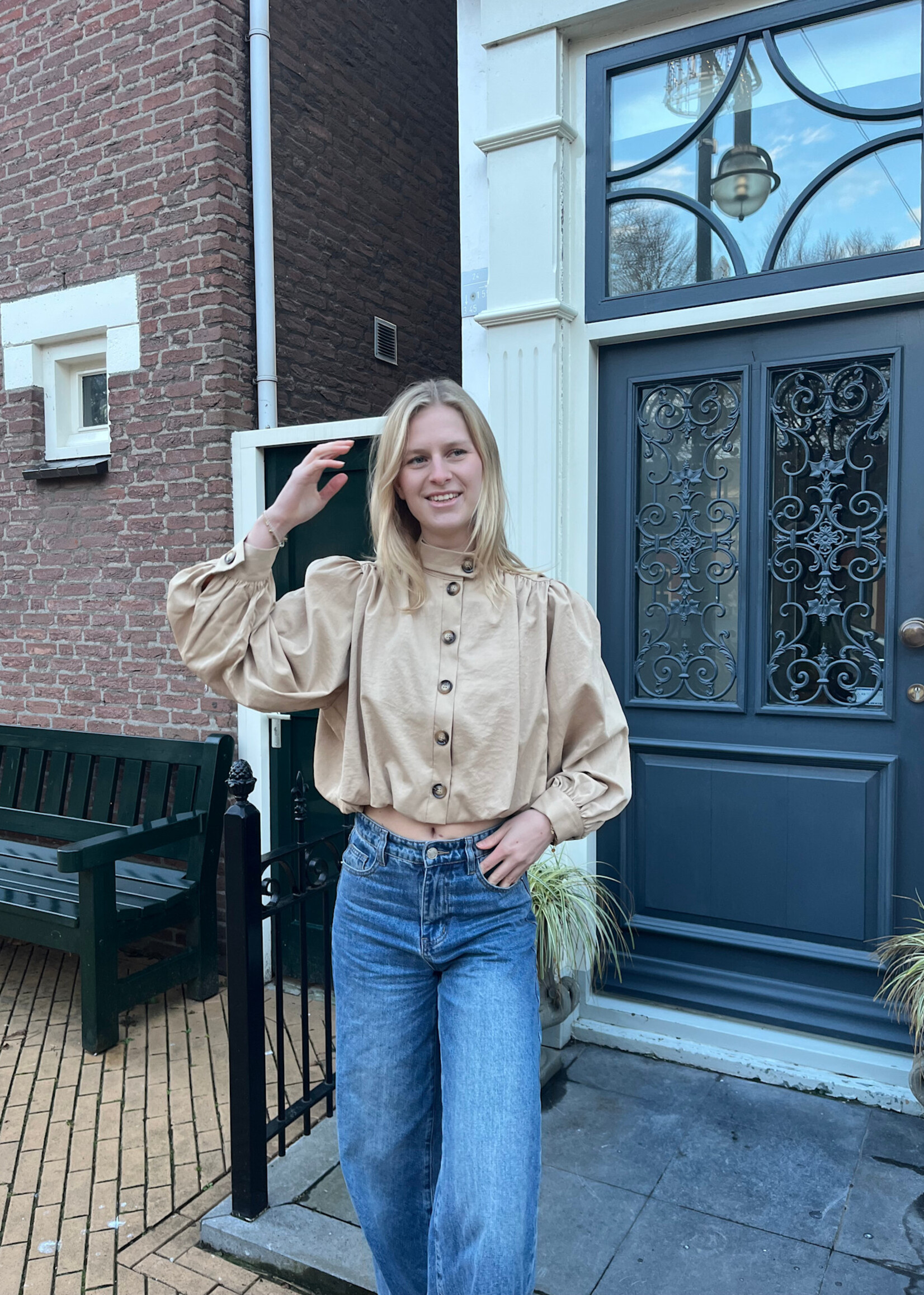 Flo Boutique Top Lizz Taupe