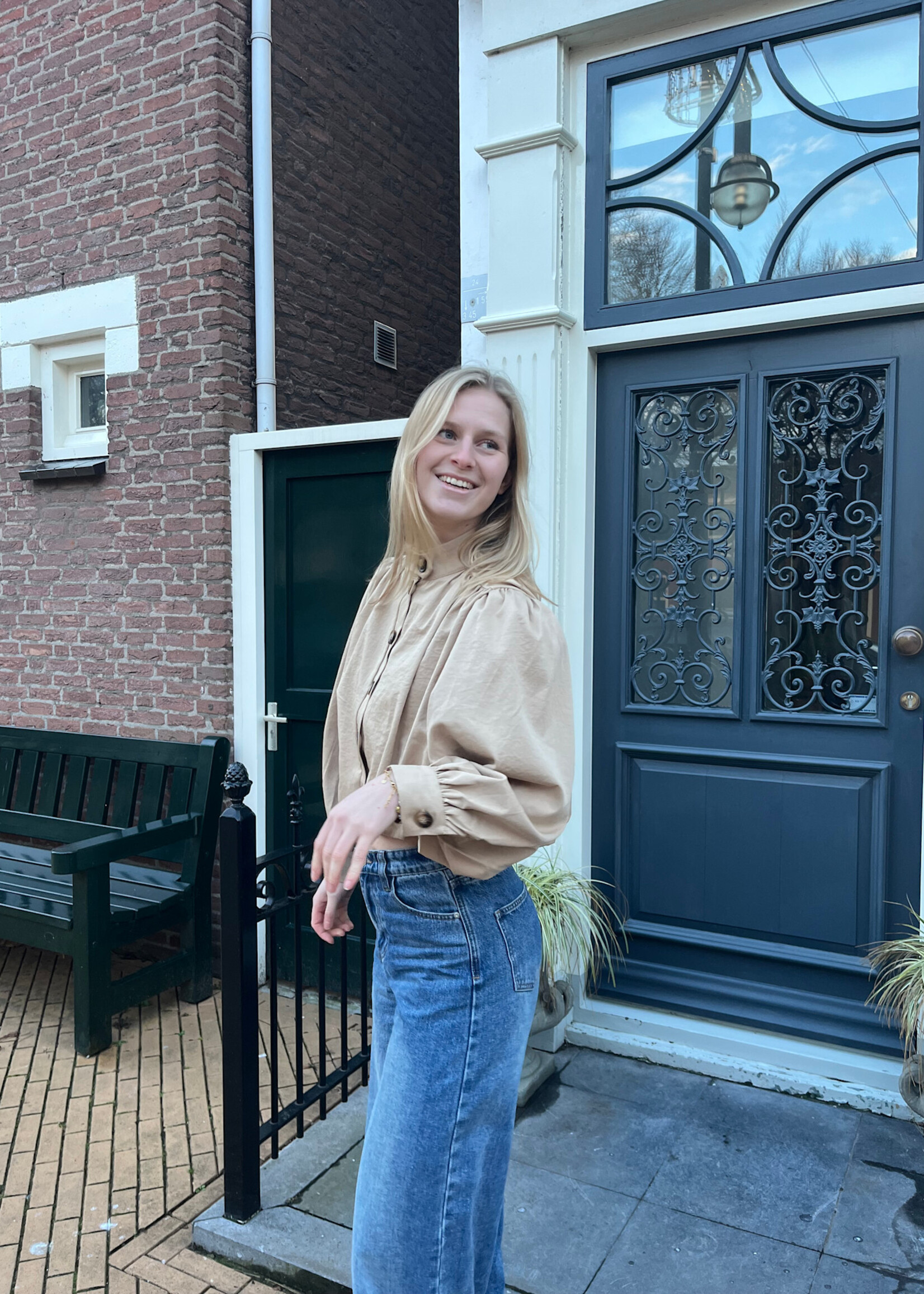 Flo Boutique Top Lizz Taupe