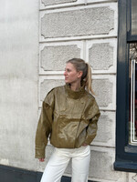 Flo Boutique PRE ORDER Leather Jacket Perle Green